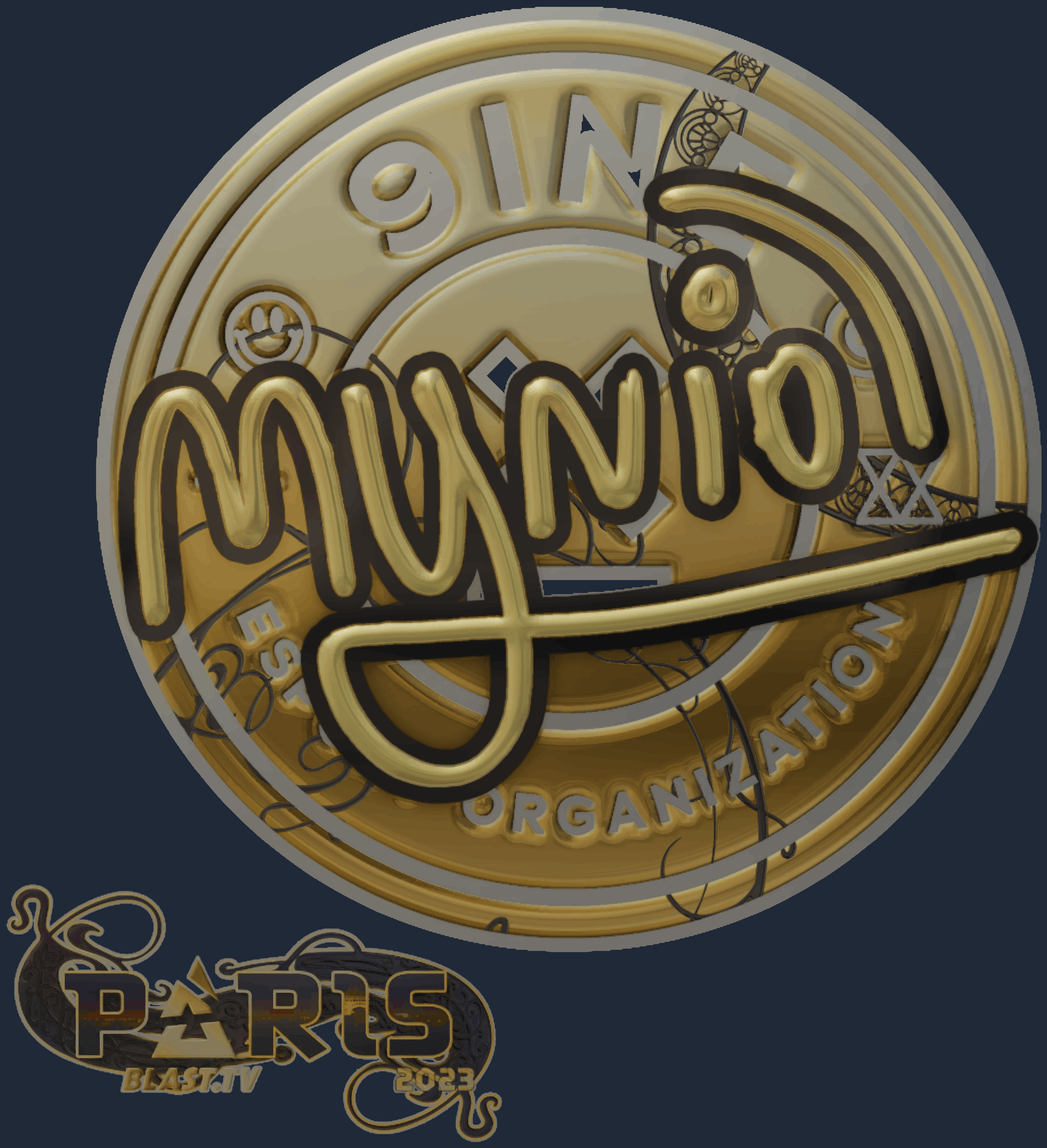 Sticker | mynio (Gold) | Paris 2023 Image