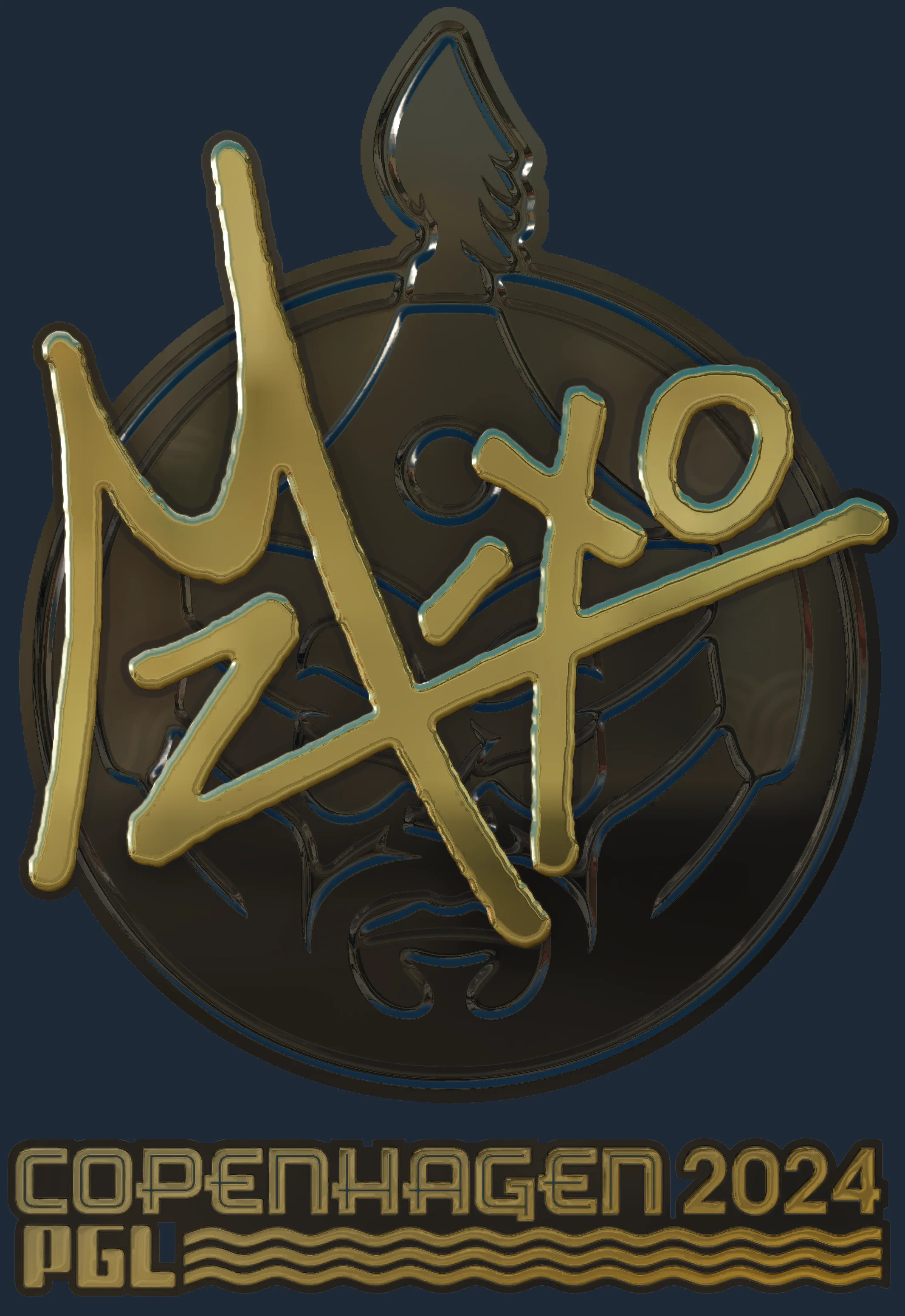 Sticker | mzinho (Gold) | Copenhagen 2024 Image