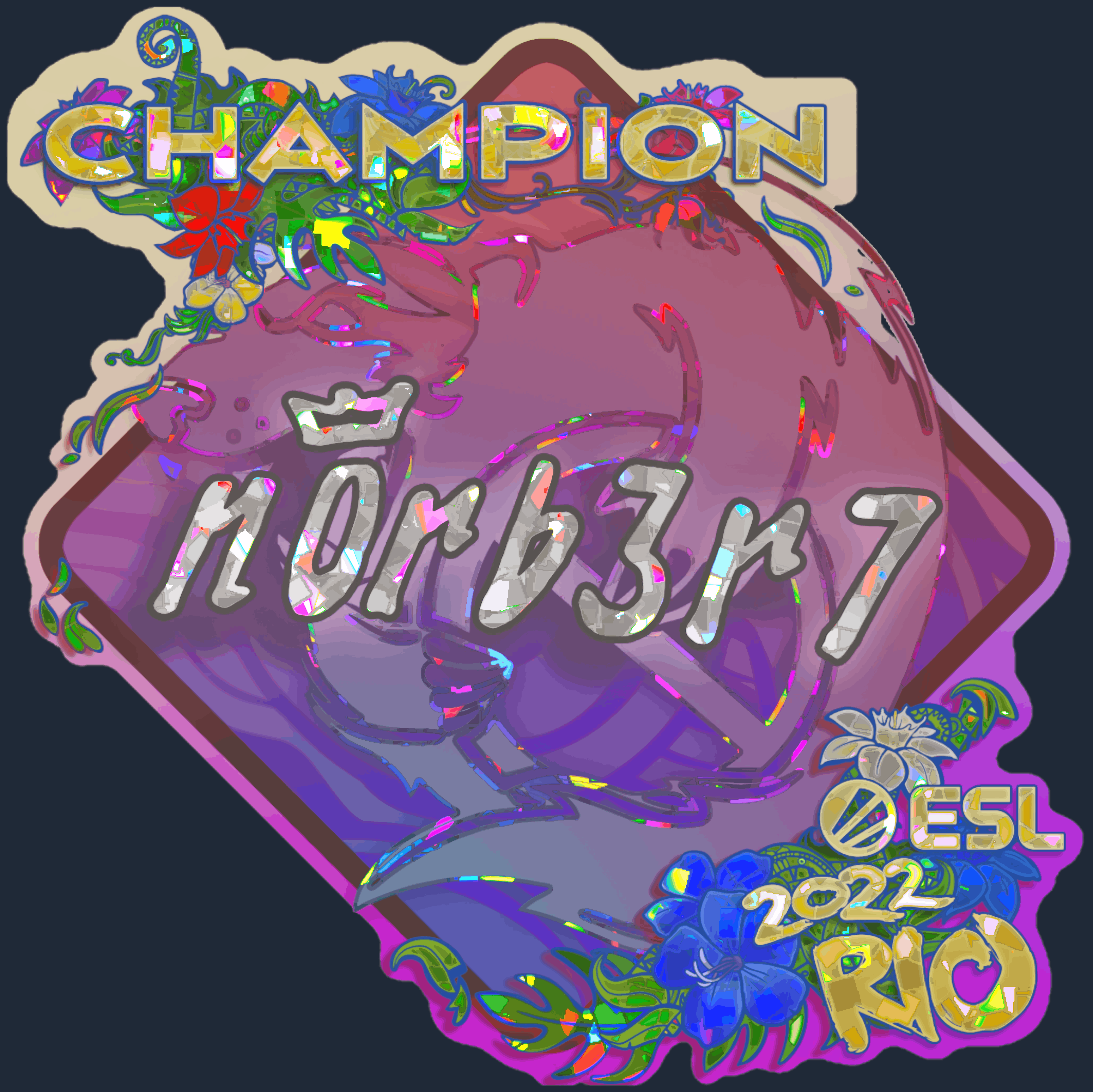 Sticker | n0rb3r7 (Glitter, Champion) | Rio 2022 Image