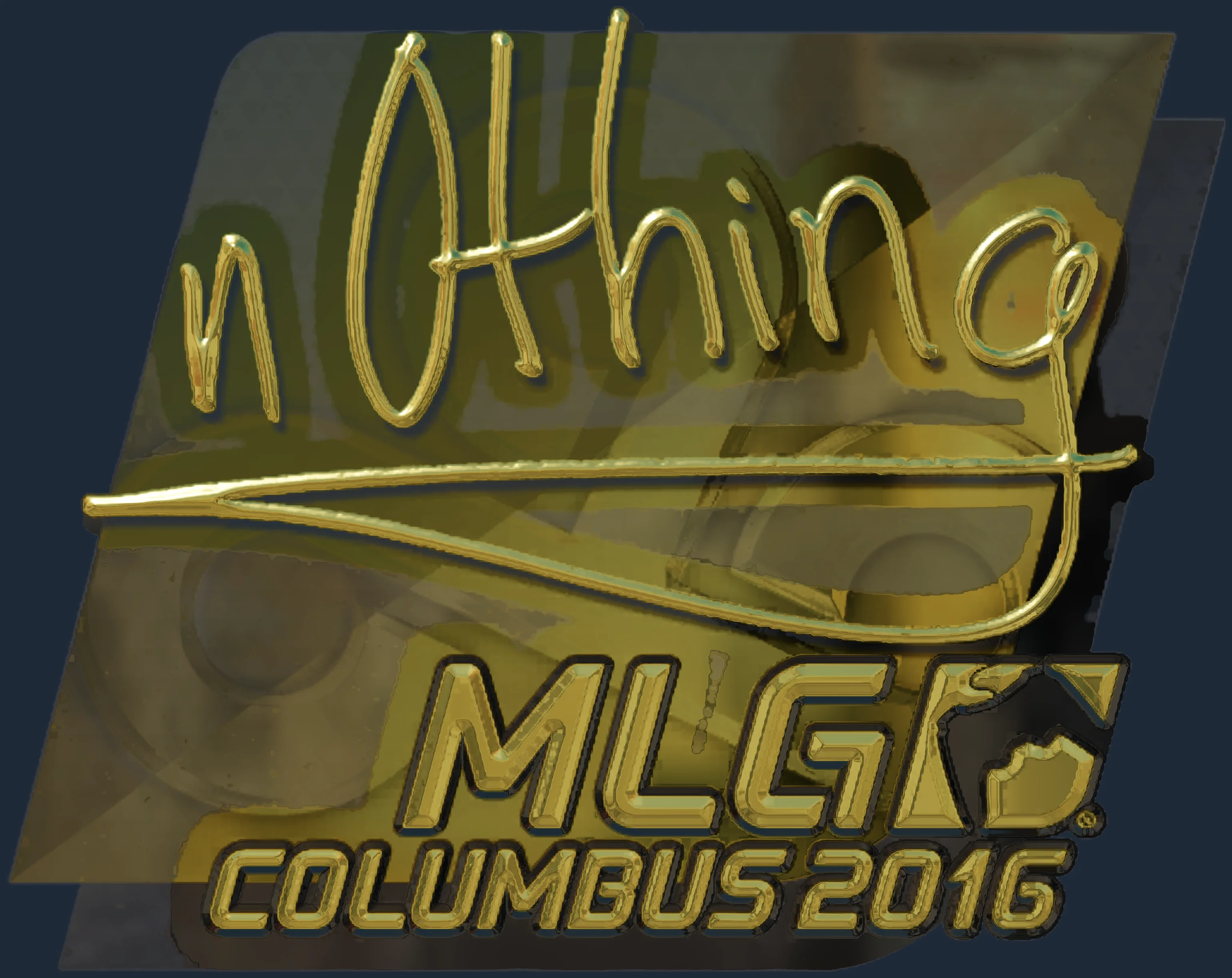 Sticker | n0thing (Gold) | MLG Columbus 2016 Image