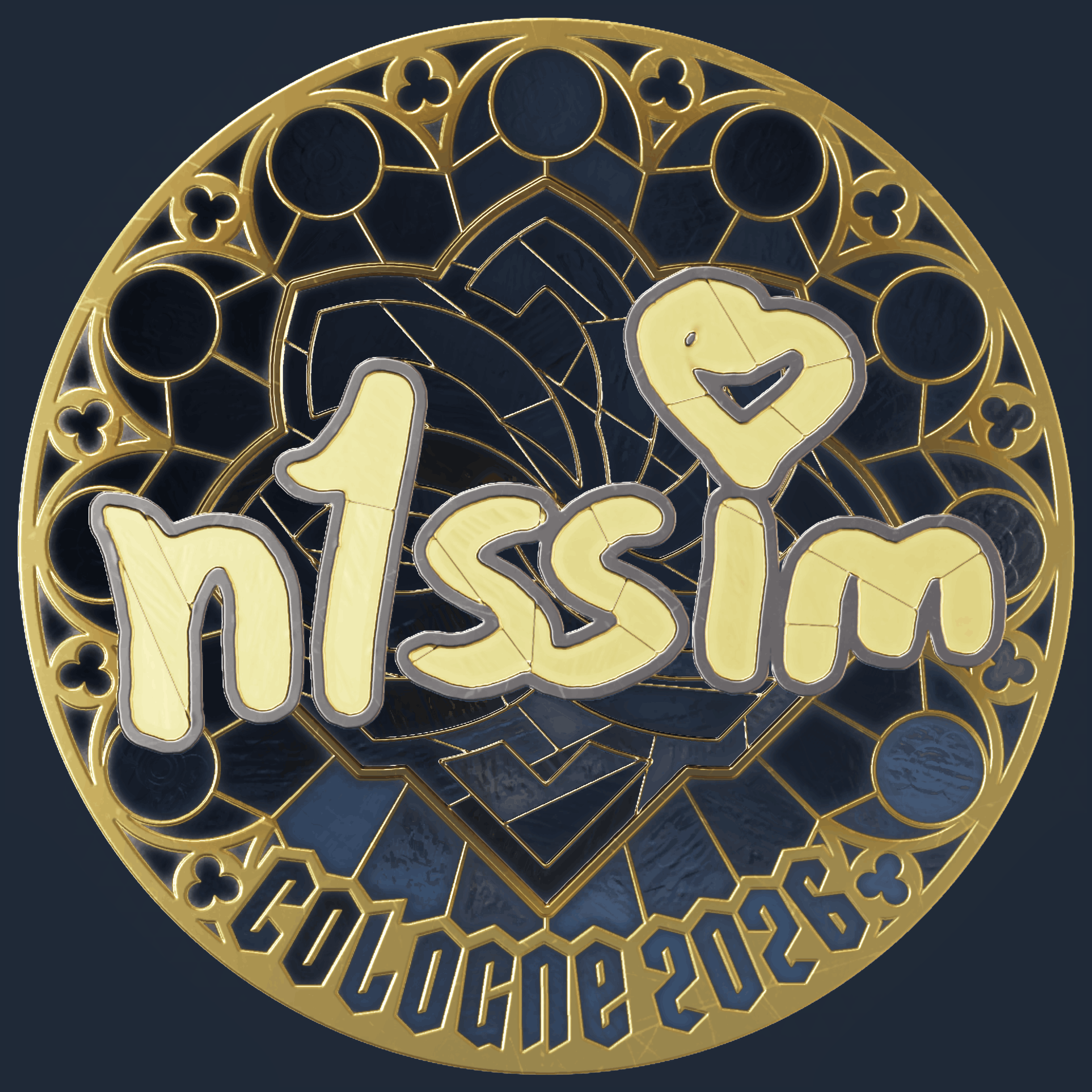 Sticker | n1ssim (Gold) | Cologne 2026 Image