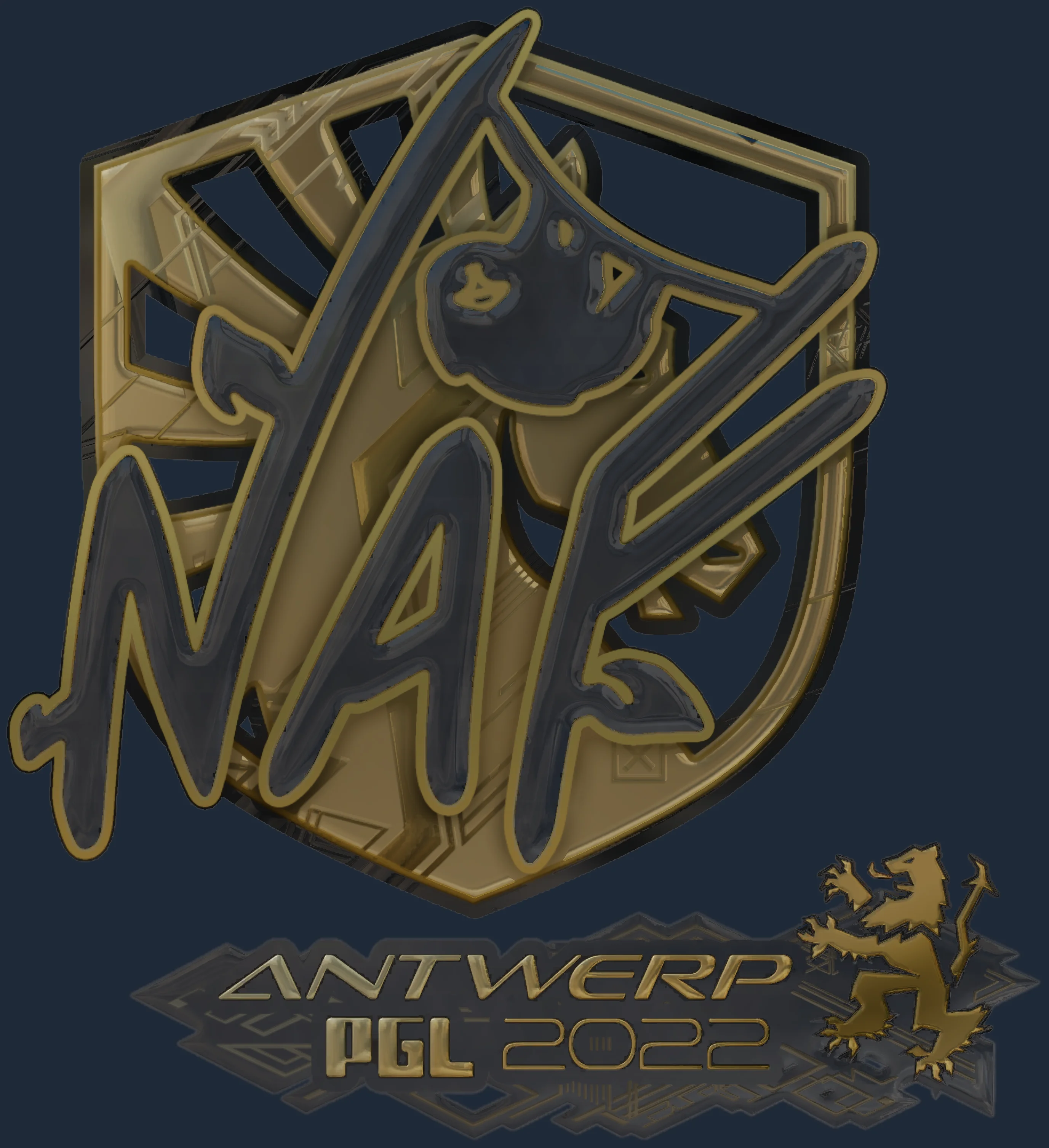 Sticker | NAF (Gold) | Antwerp 2022 Image