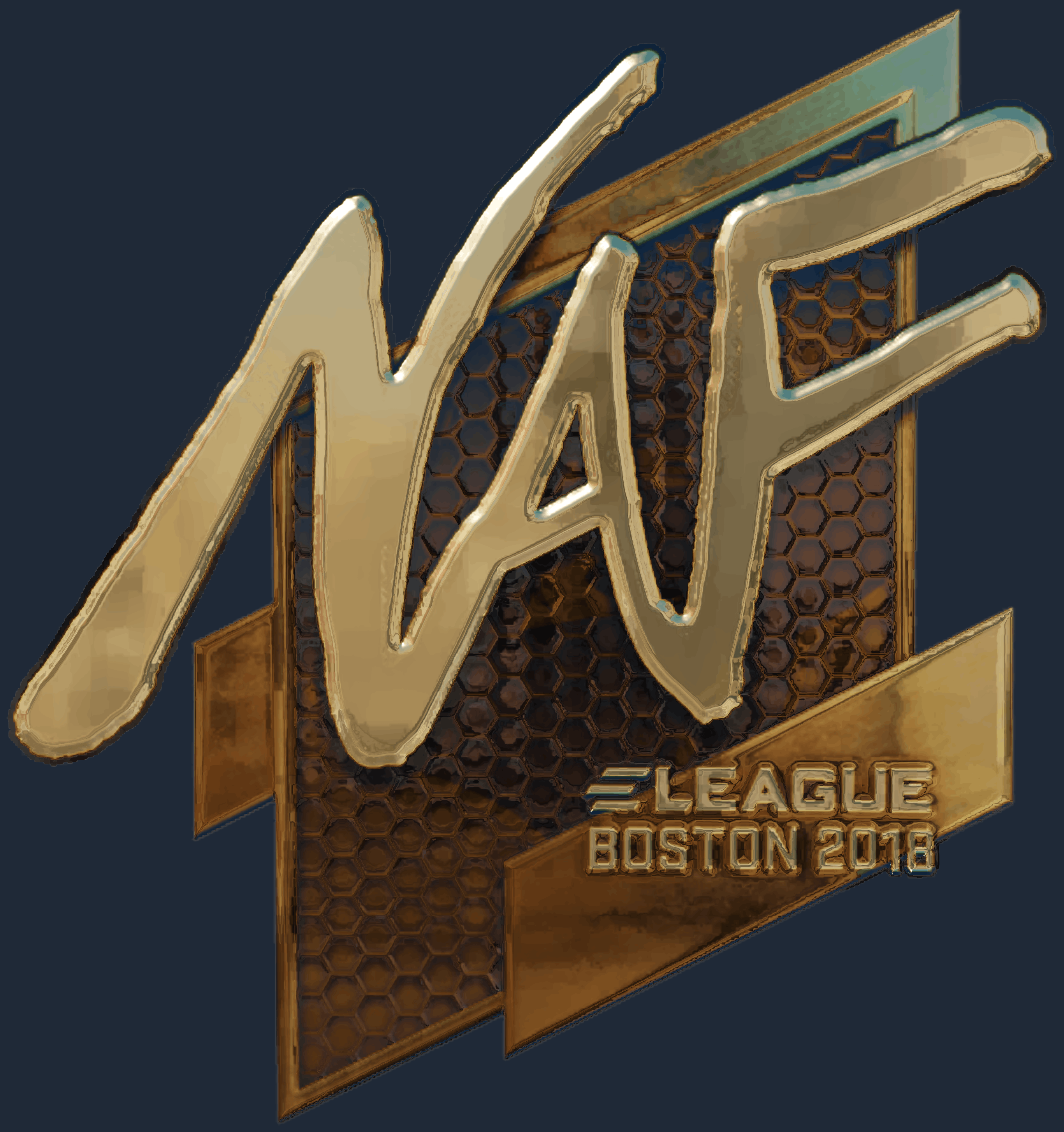 Sticker | NAF (Gold) | Boston 2018 Image