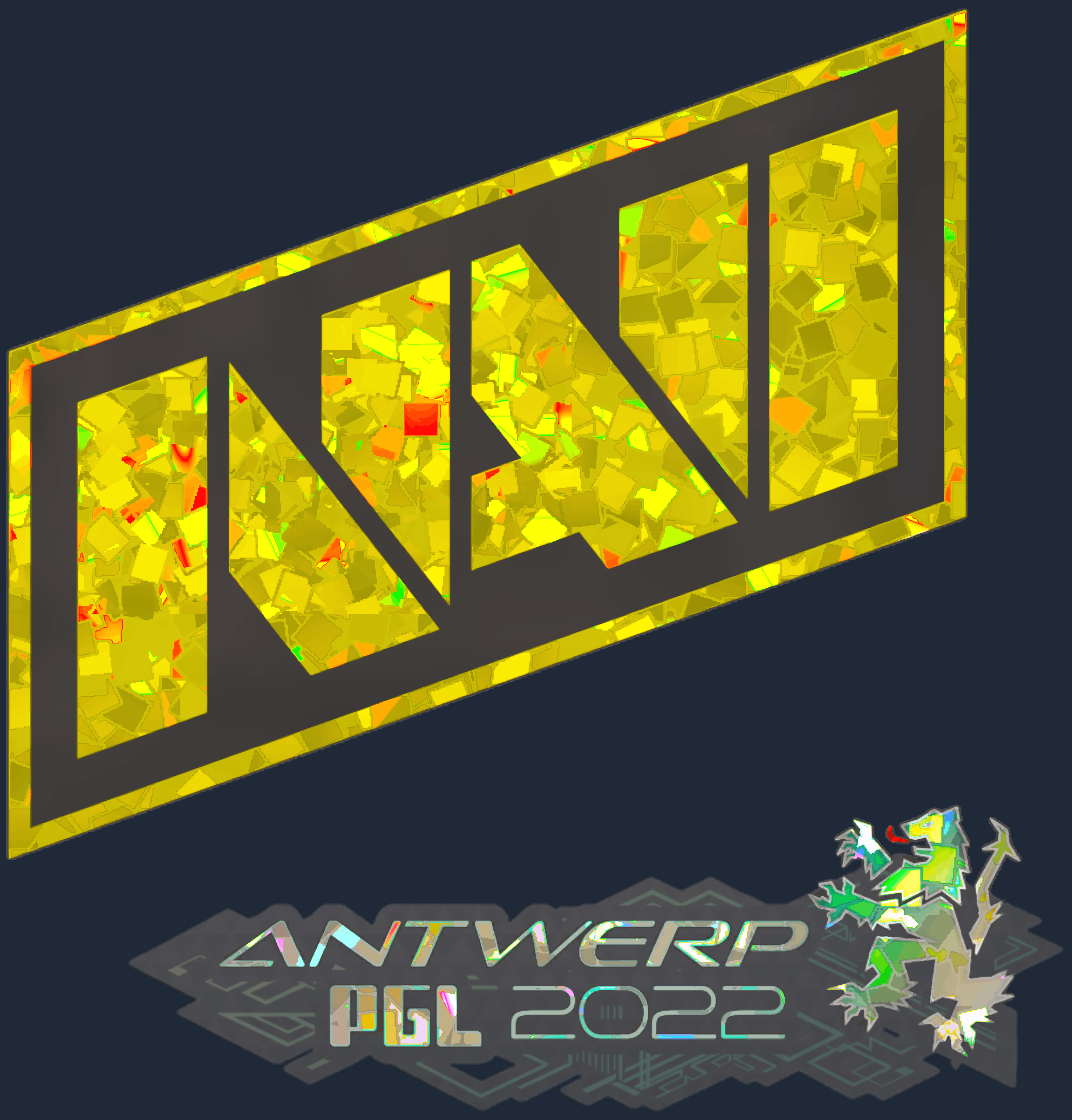 Sticker | Natus Vincere (Glitter) | Antwerp 2022 Screenshot