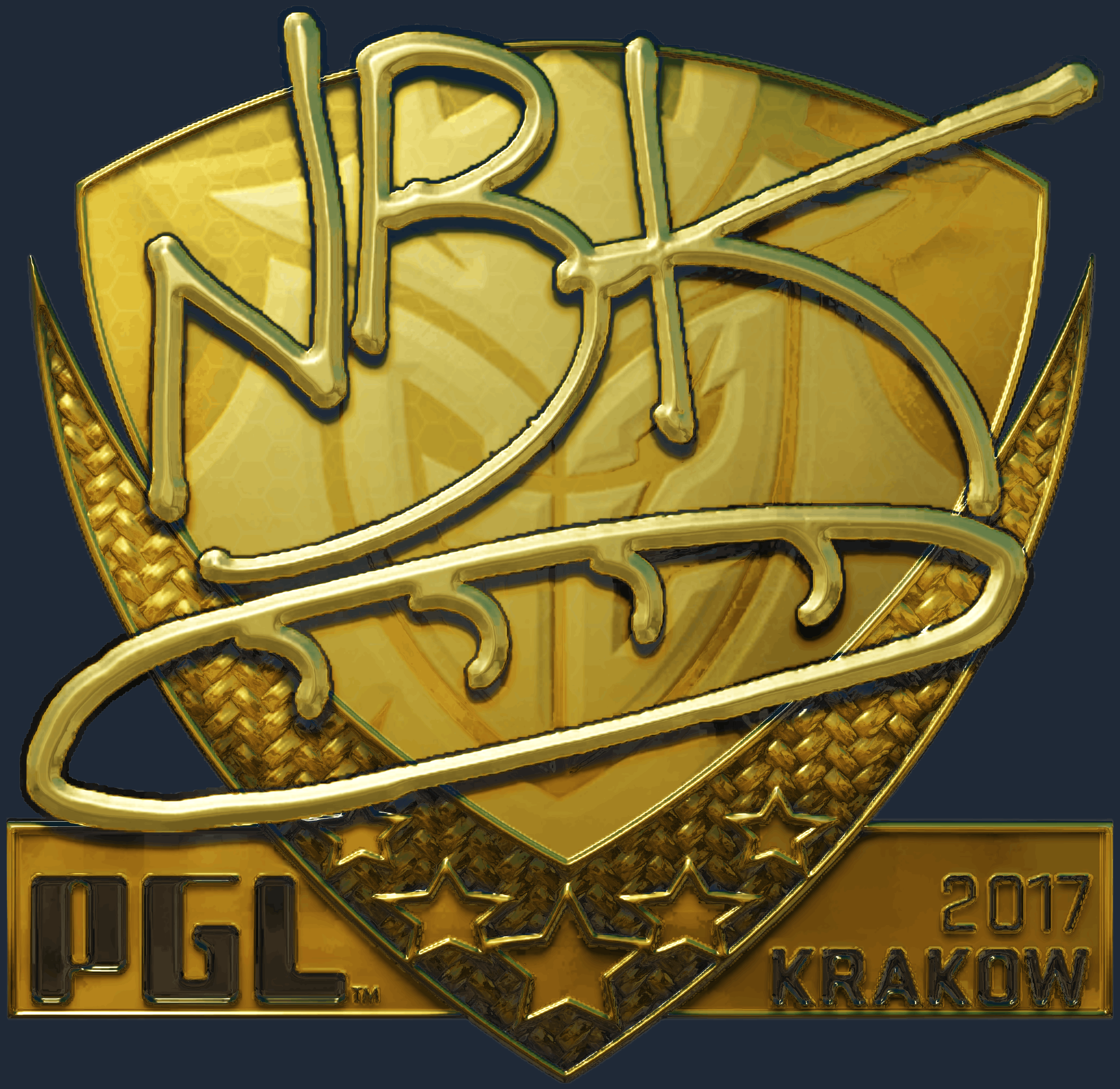 Sticker | NBK- (Gold) | Krakow 2017 Image