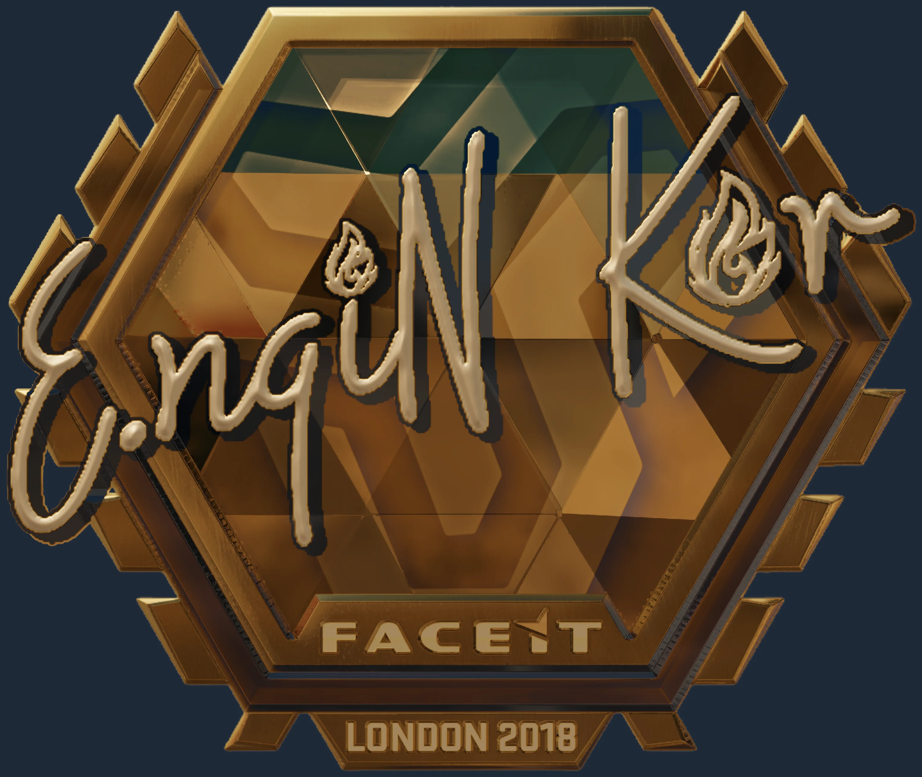 Sticker | ngiN (Gold) | London 2018 Image