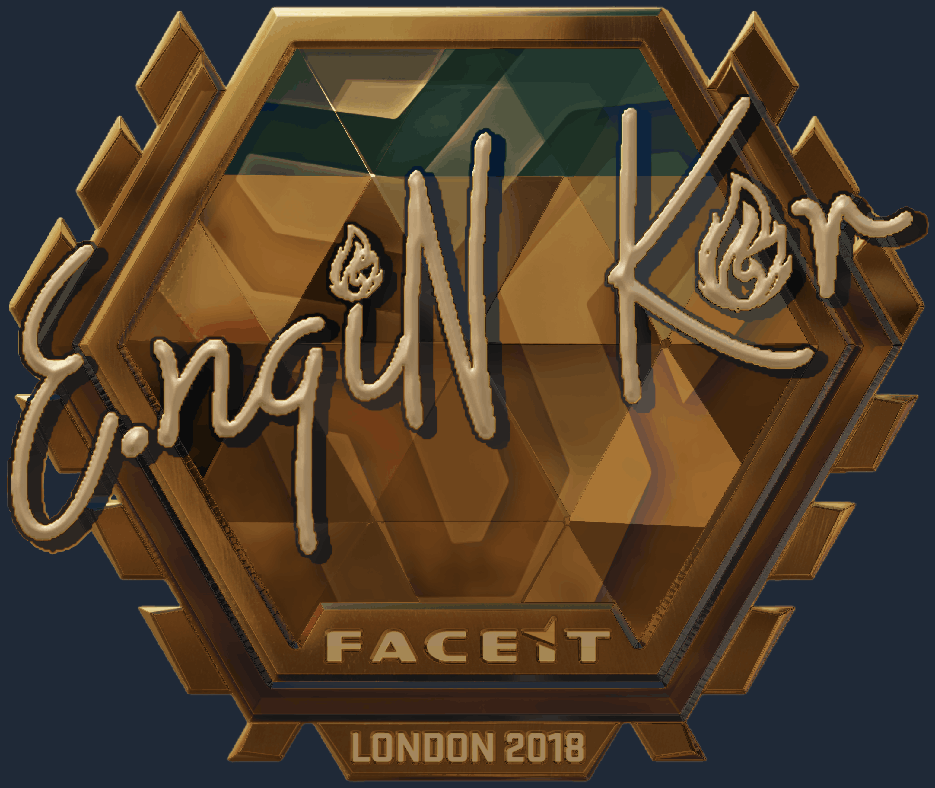 Sticker | ngiN (Gold) | London 2018 Image