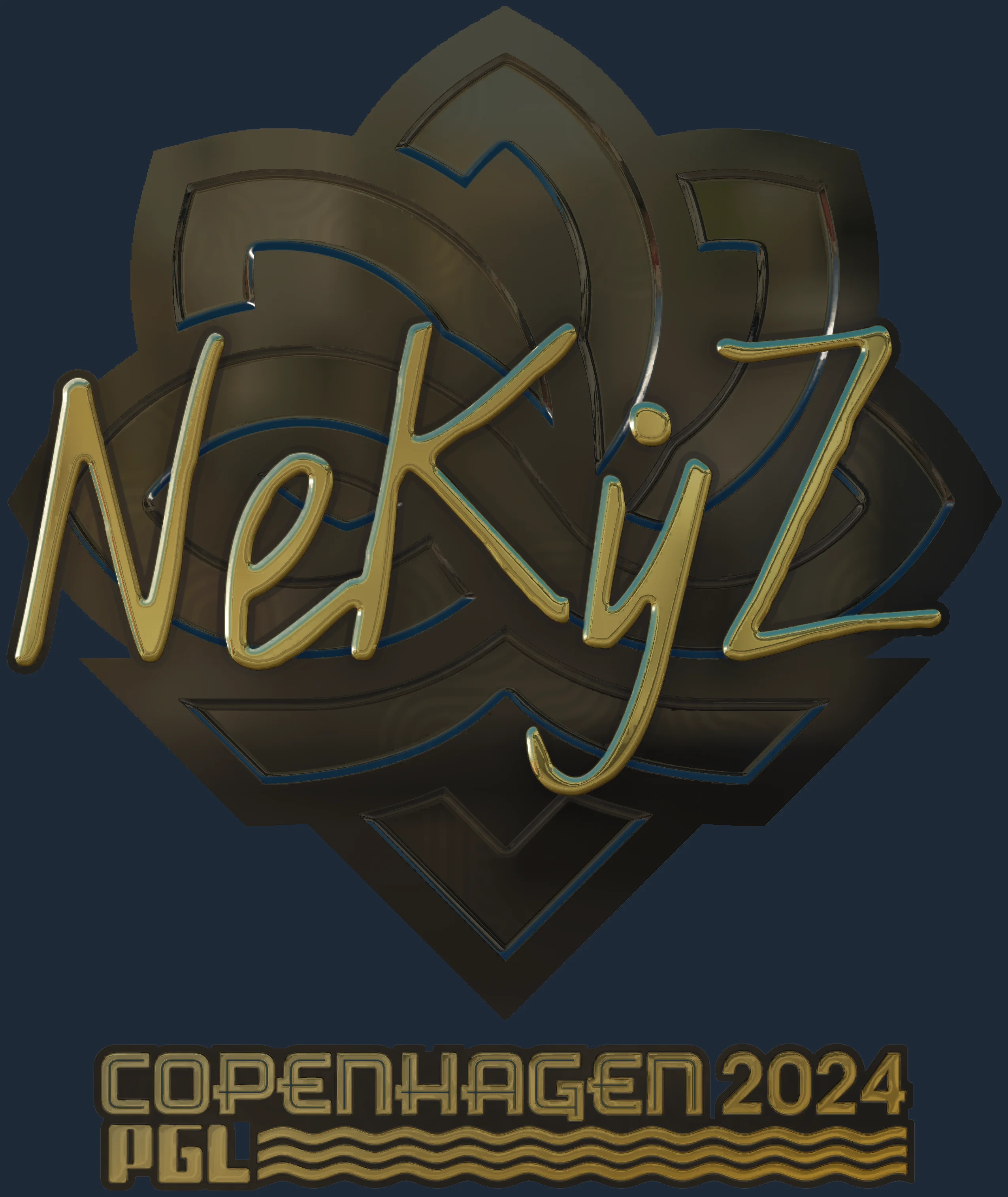 Sticker | NEKiZ (Gold) | Copenhagen 2024 Image