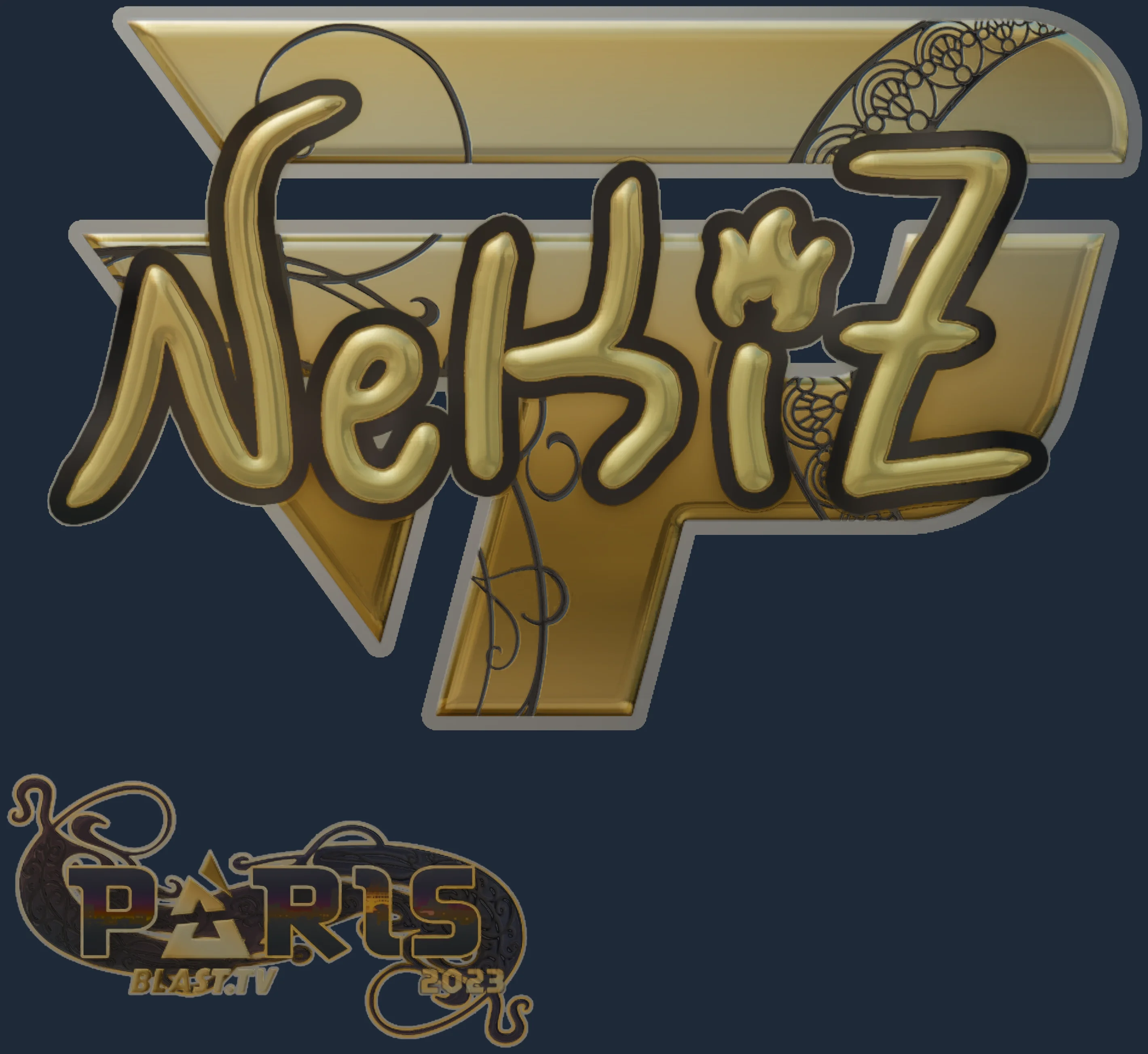 Sticker | NEKiZ (Gold) | Paris 2023 Image