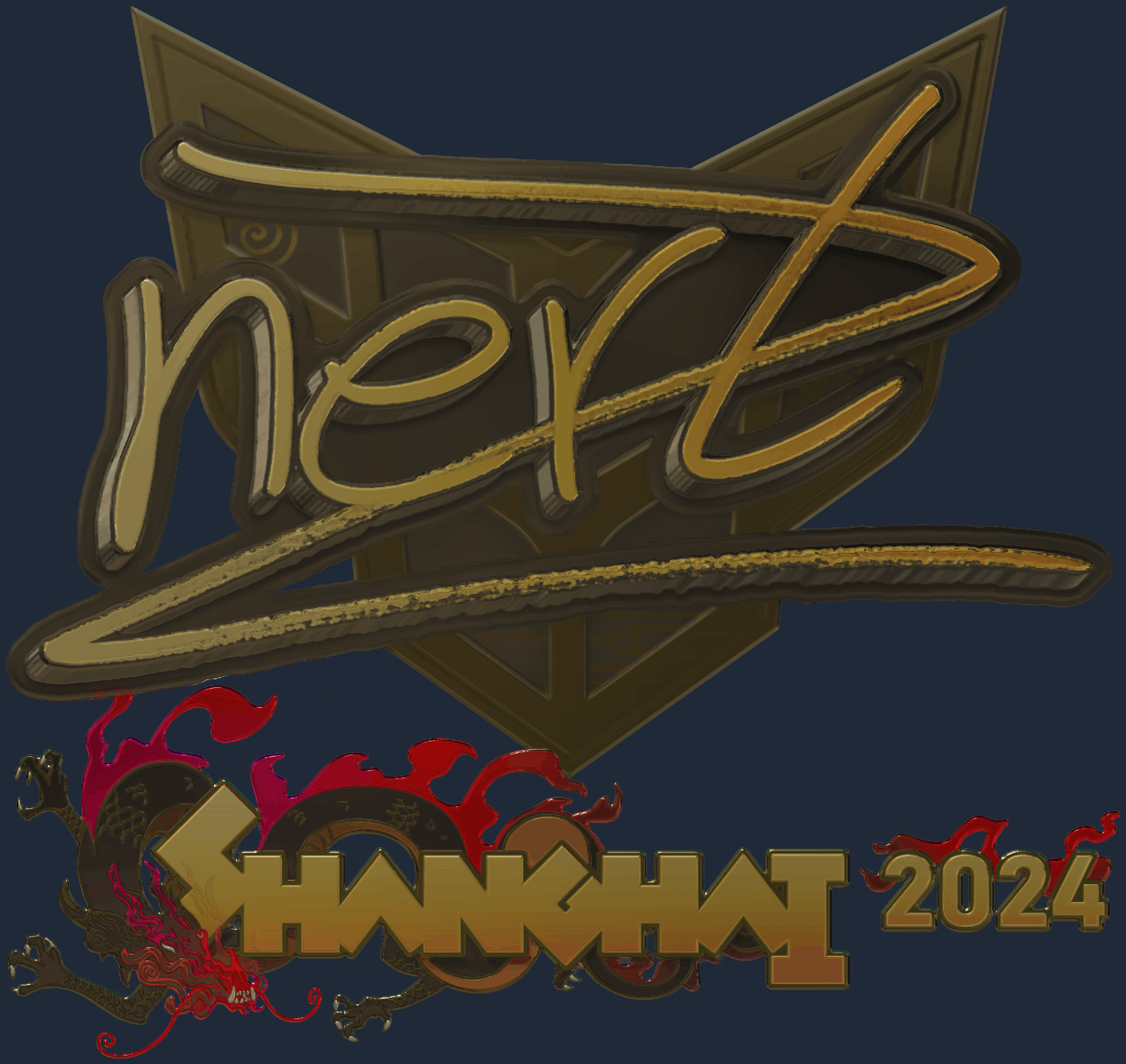 Sticker | NertZ (Gold) | Shanghai 2024 Image