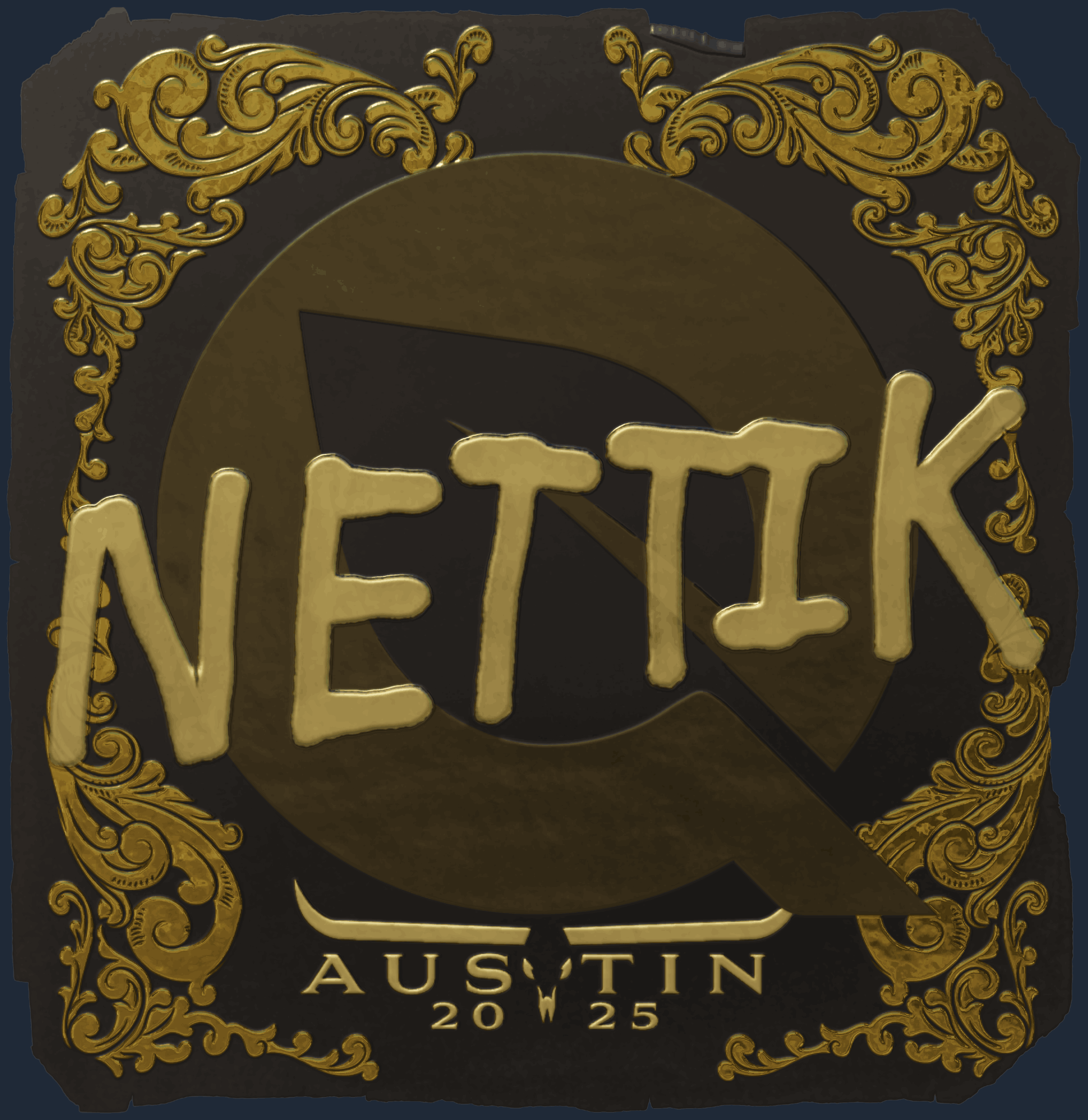 Sticker | nettik (Gold) | Austin 2025 Image