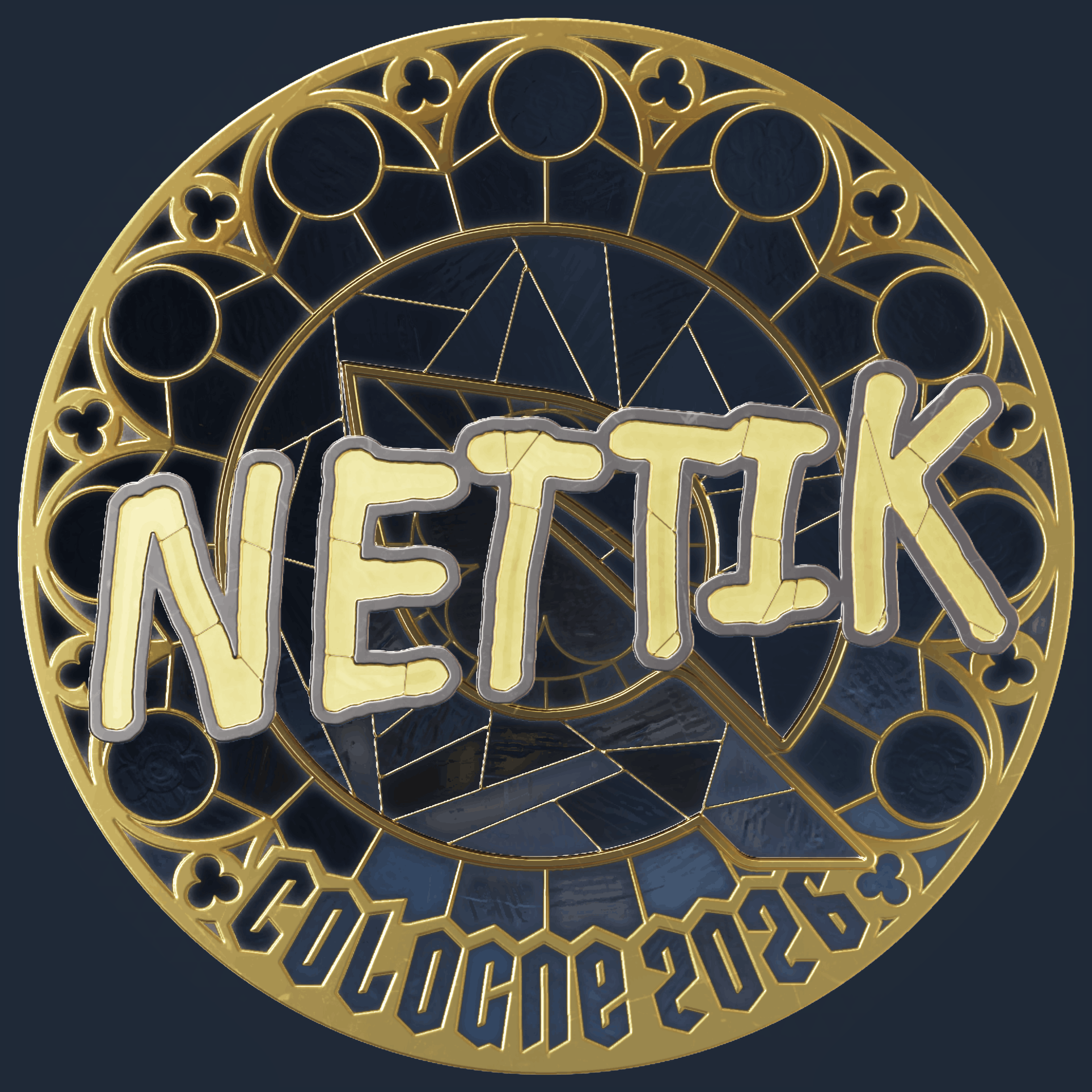 Sticker | nettik (Gold) | Cologne 2026 Image