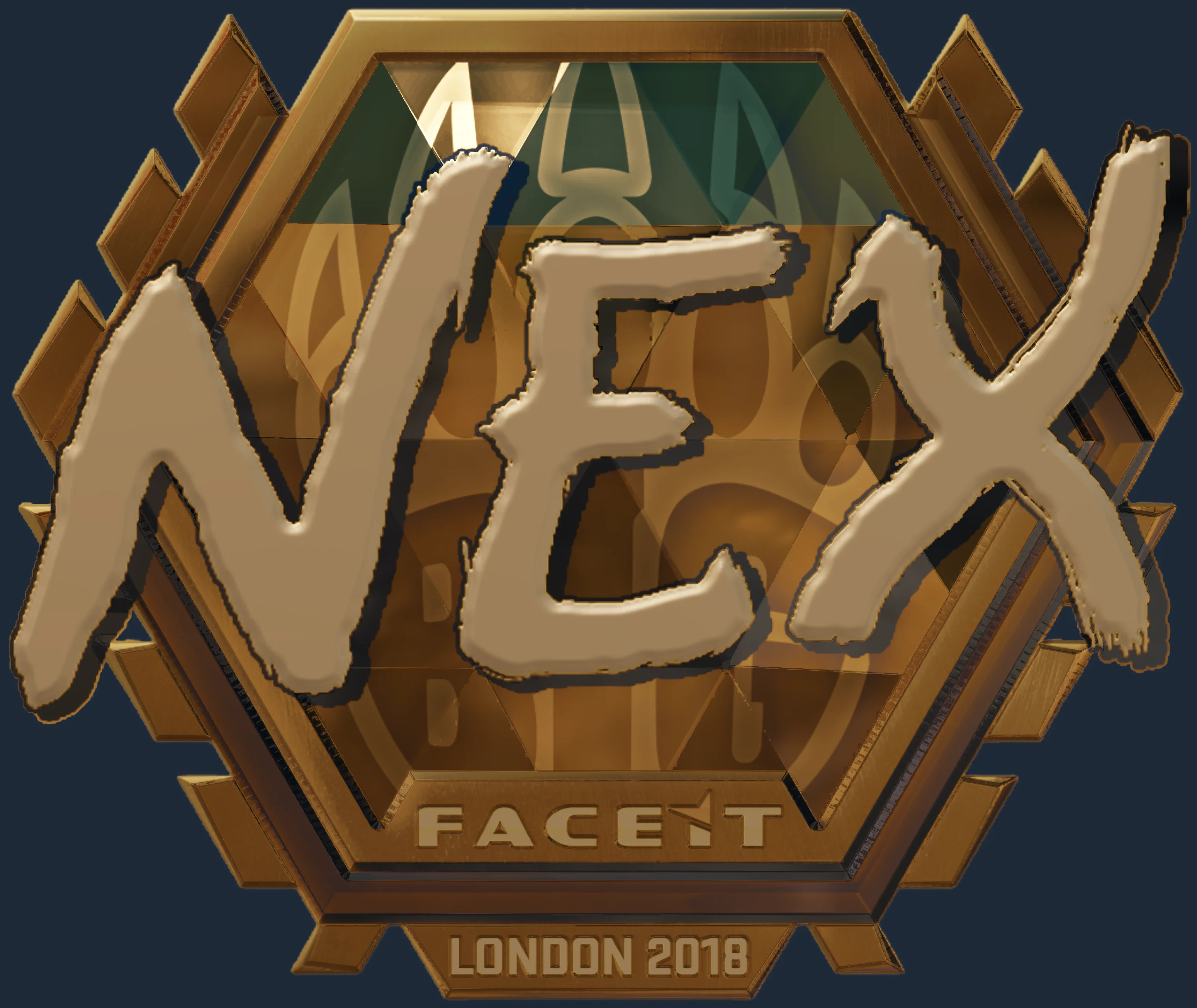 Sticker | nex (Gold) | London 2018 Image