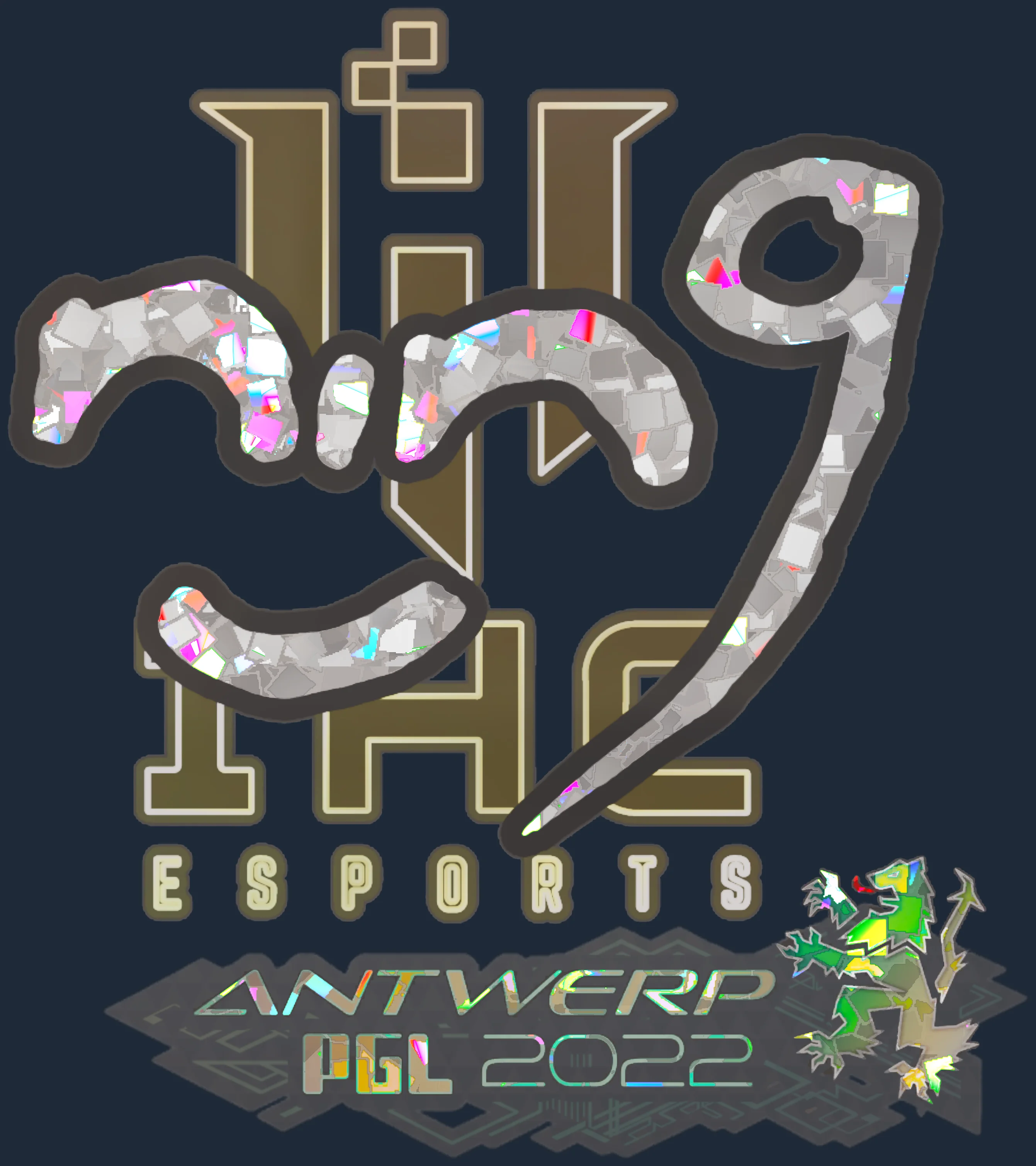 Sticker | nin9 (Glitter) | Antwerp 2022 Image