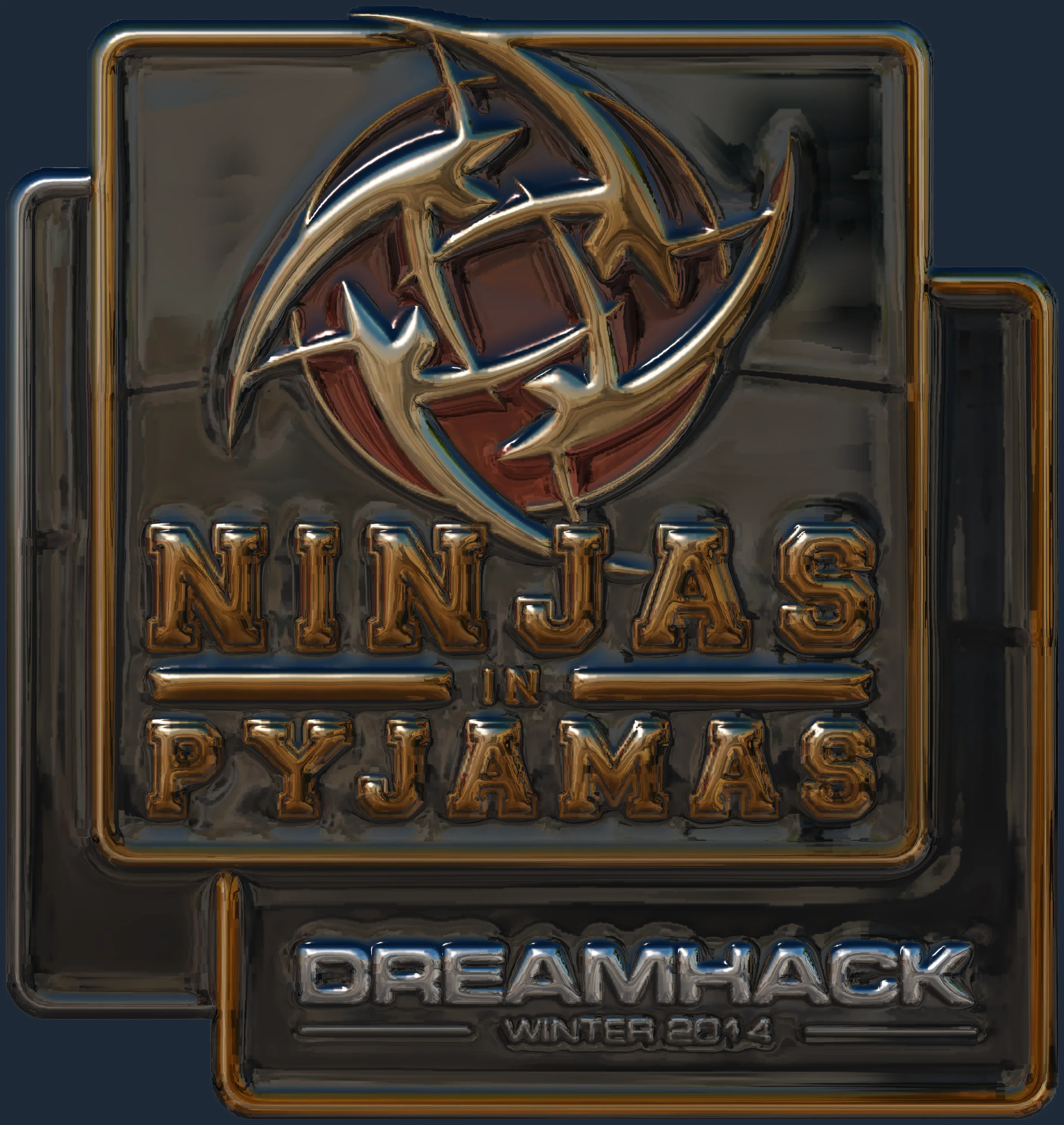 Sticker | Ninjas in Pyjamas (Foil) | DreamHack 2014 Image