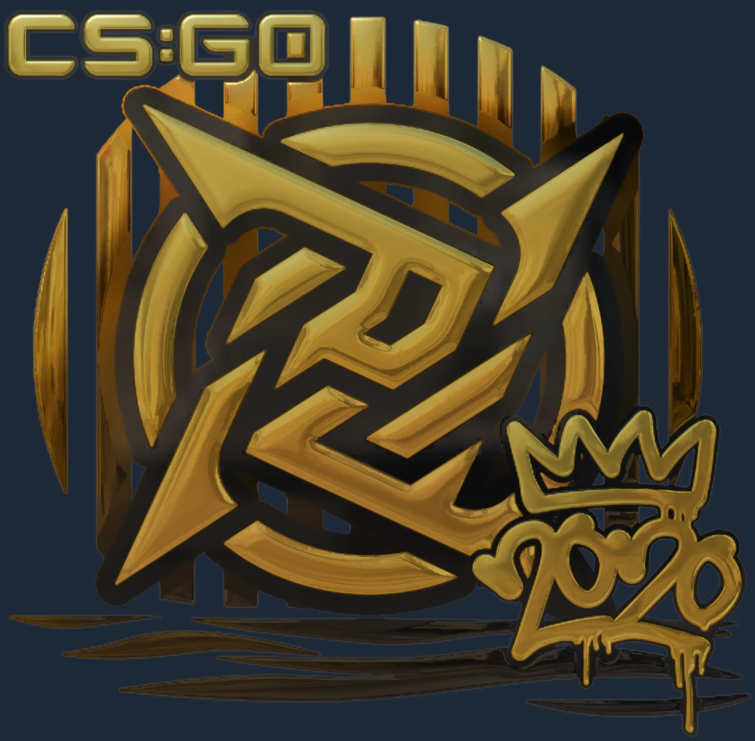 Sticker | Ninjas in Pyjamas (Gold) | 2020 RMR Image