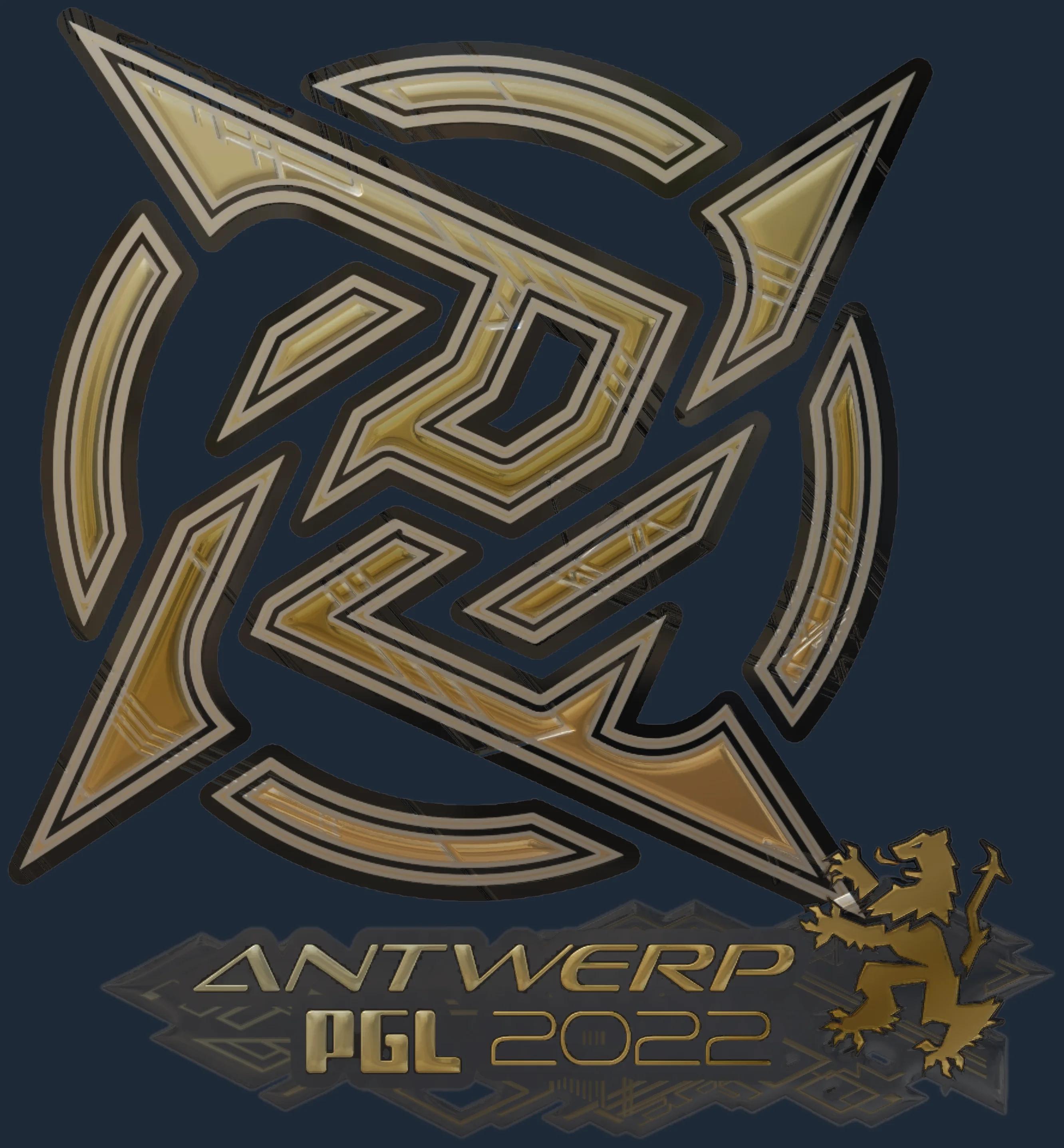 Sticker | Ninjas in Pyjamas (Gold) | Antwerp 2022 Image