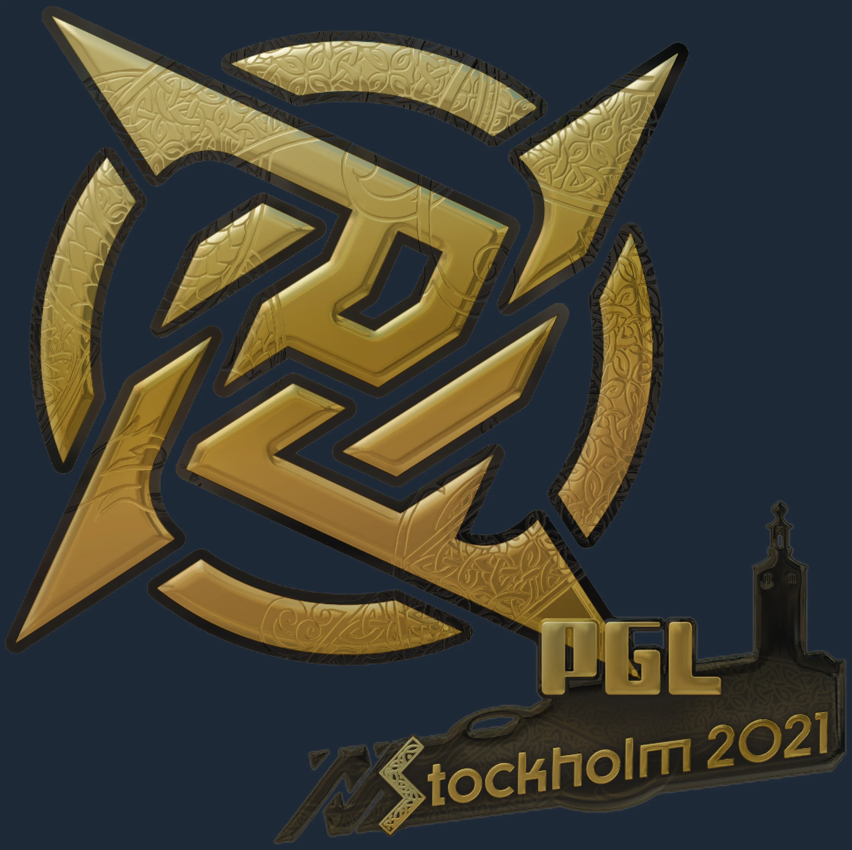 Sticker | Ninjas in Pyjamas (Gold) | Stockholm 2021 Image
