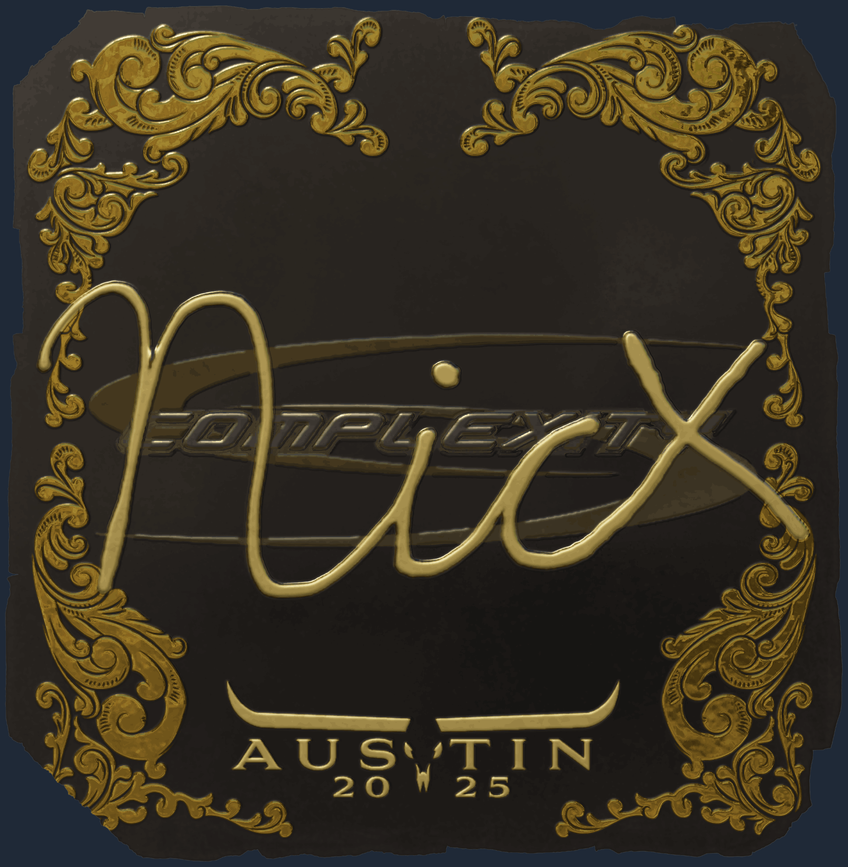 Sticker | nicx (Gold) | Austin 2025 Image