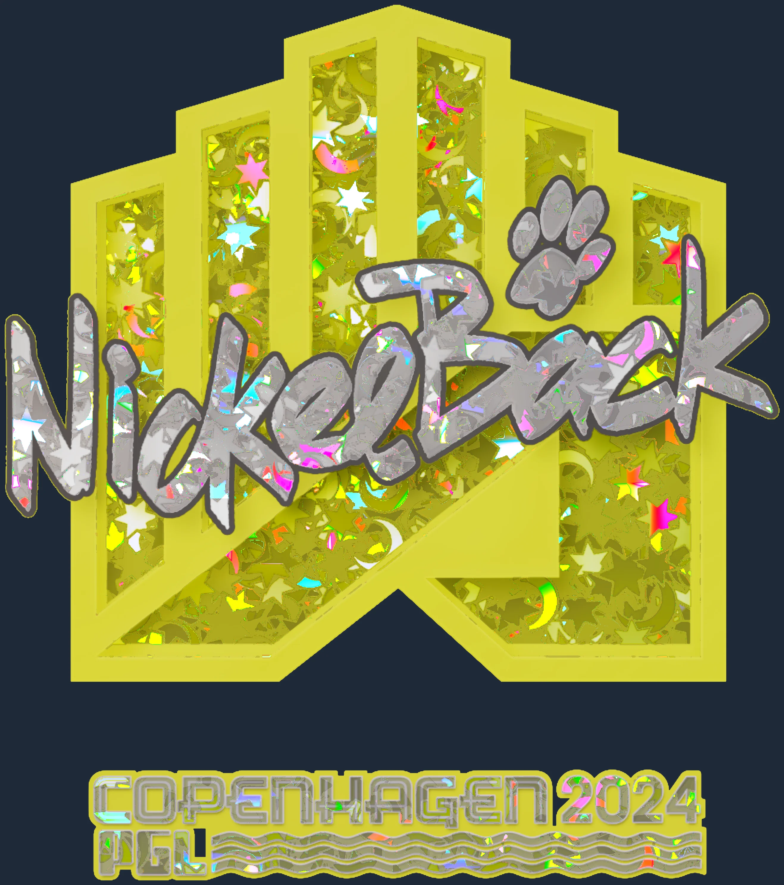 Sticker | NickelBack (Glitter) | Copenhagen 2024 Image