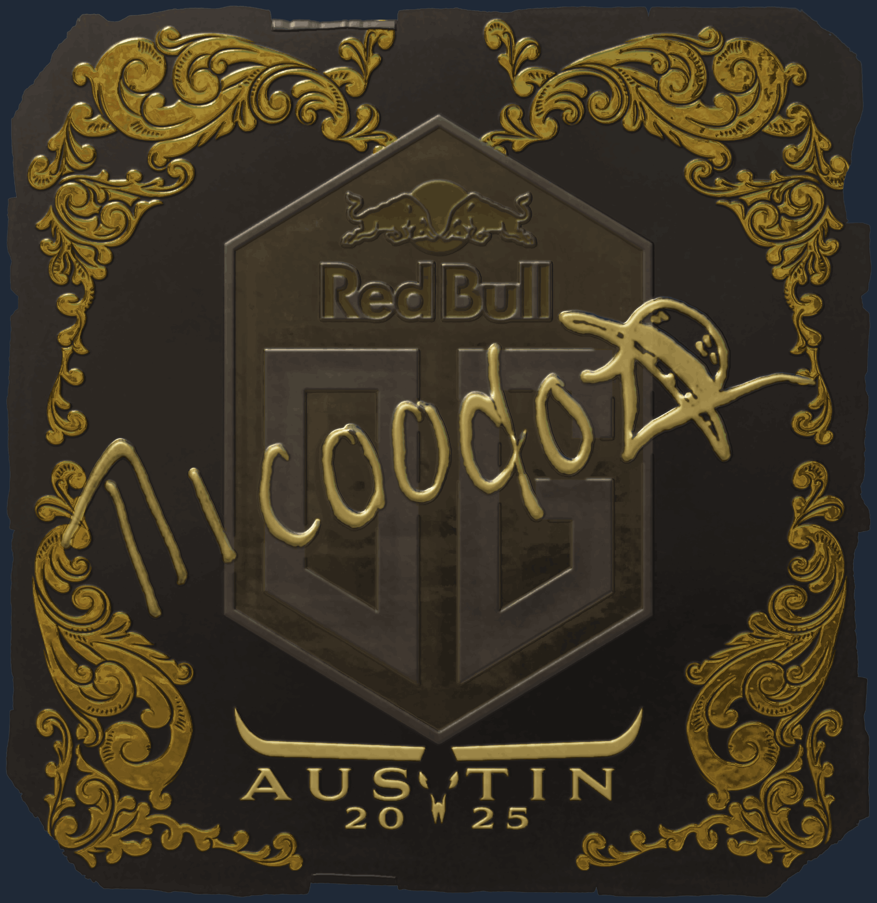 Sticker | nicoodoz (Gold) | Austin 2025 Image