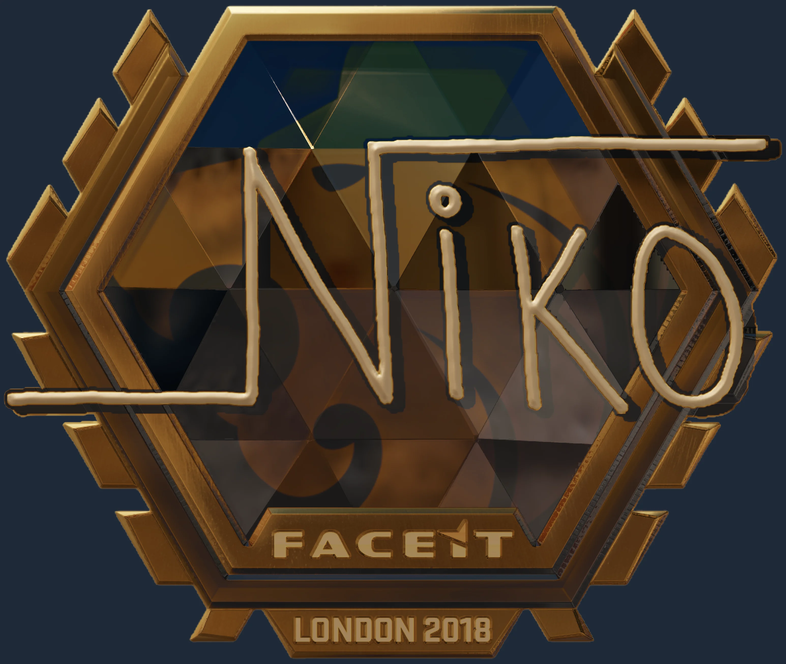 Sticker | niko (Gold) | London 2018 Image