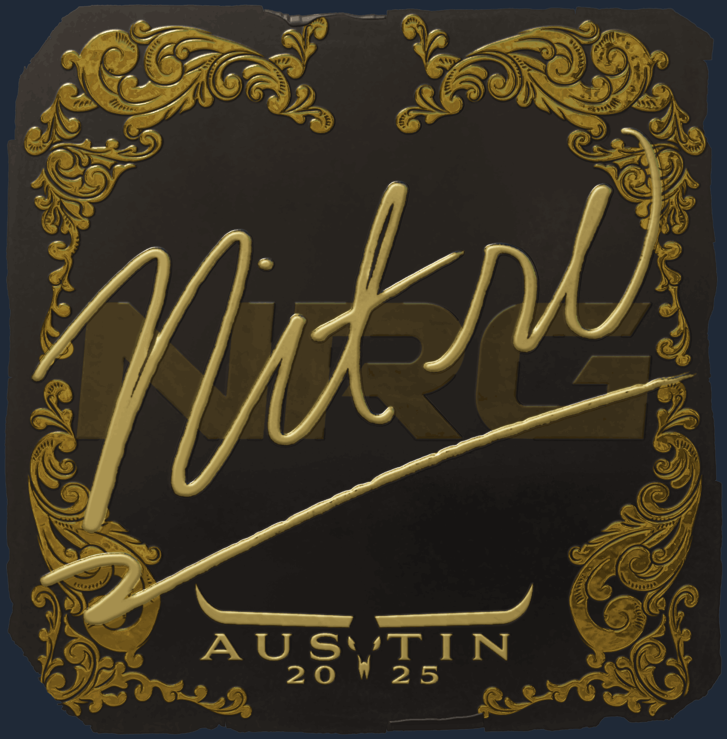 Sticker | nitr0 (Gold) | Austin 2025 Image