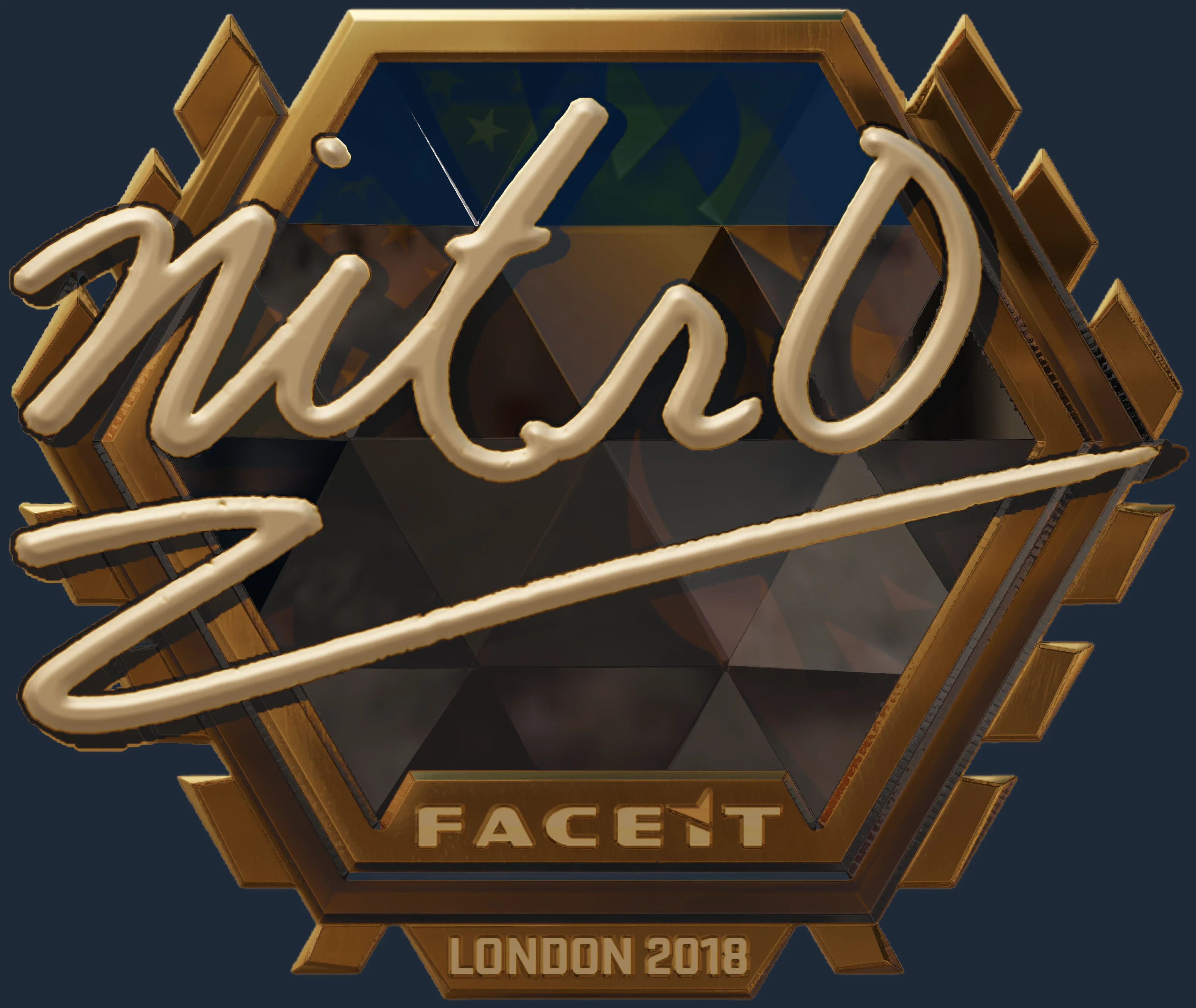 Sticker | nitr0 (Gold) | London 2018 Image