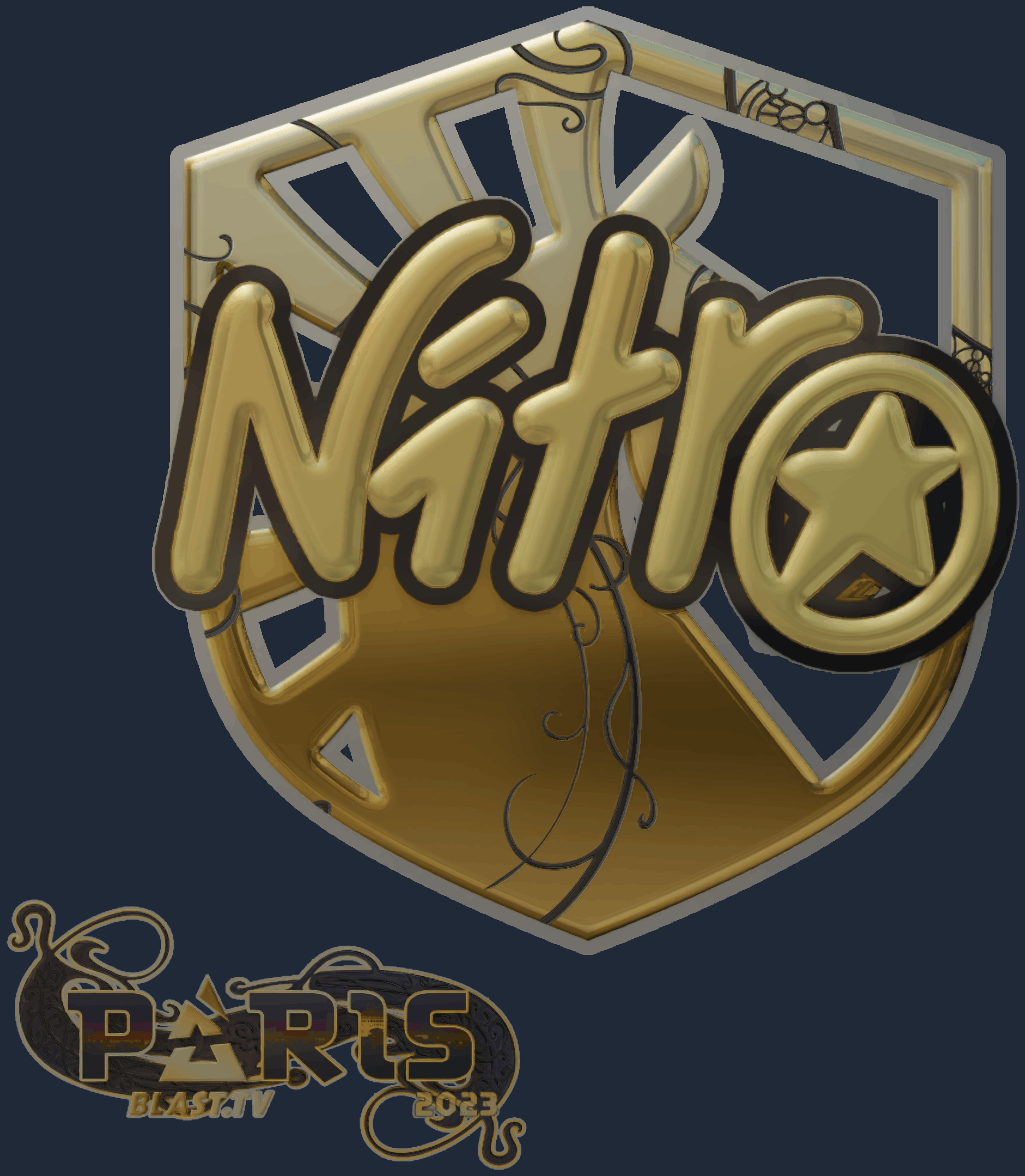 Sticker | nitr0 (Gold) | Paris 2023 Image