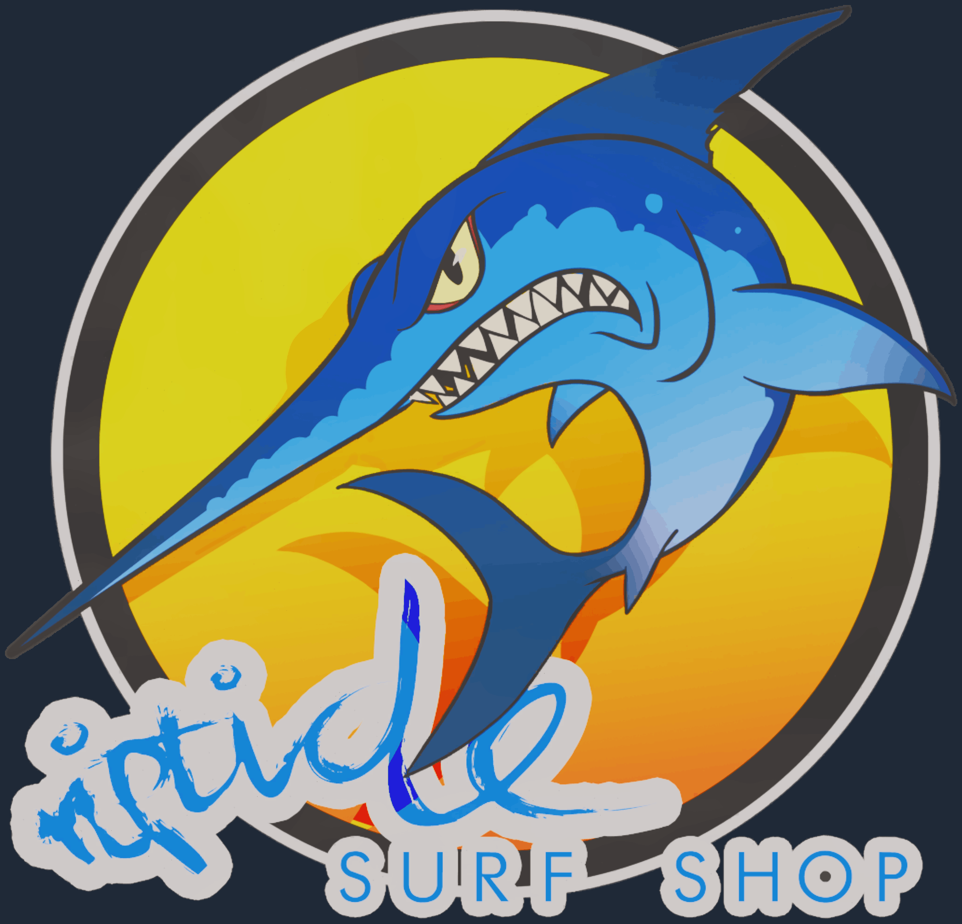 Sticker | Ocean Sunset Stabbyfish Image