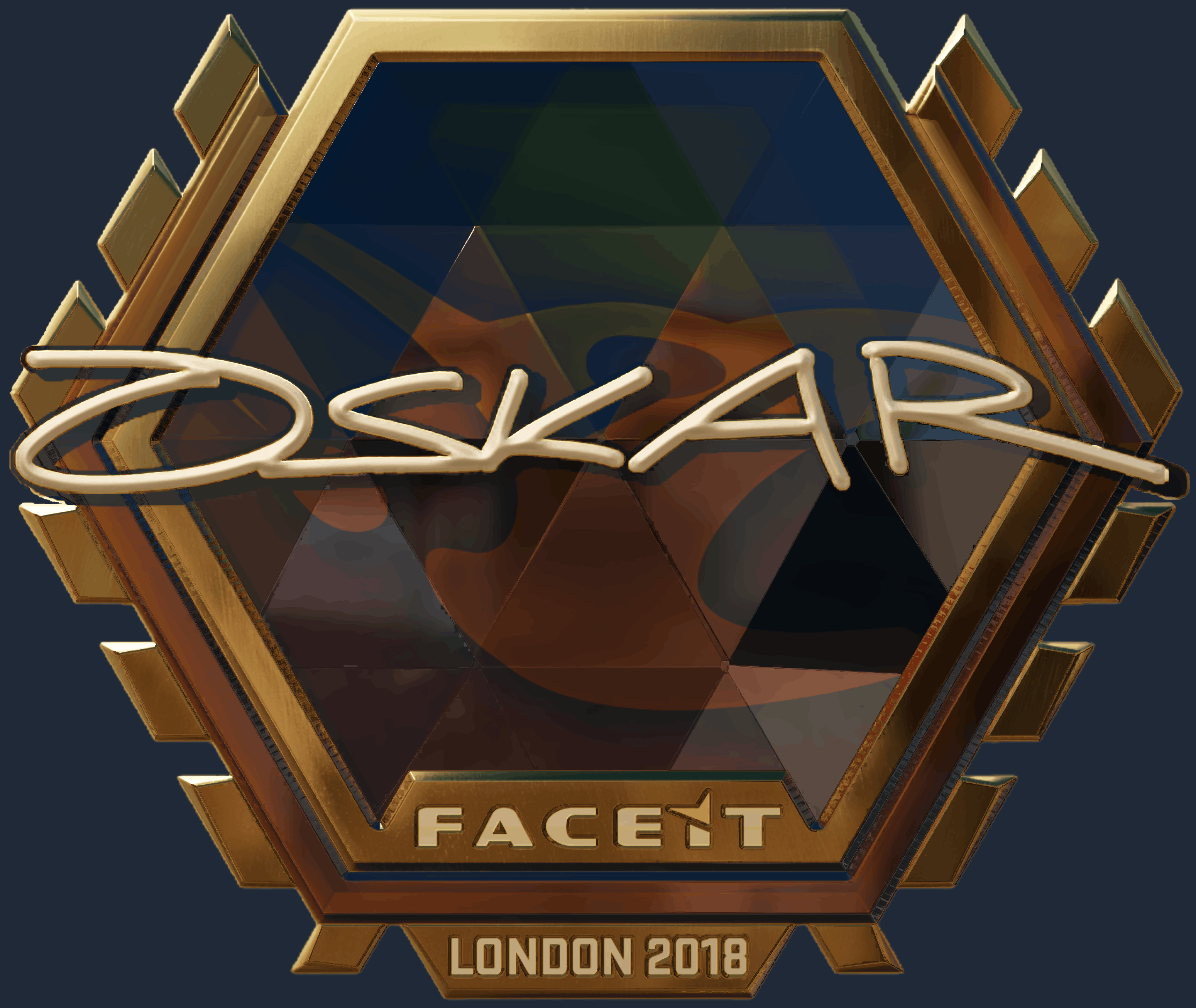 Sticker | oskar (Gold) | London 2018 Image