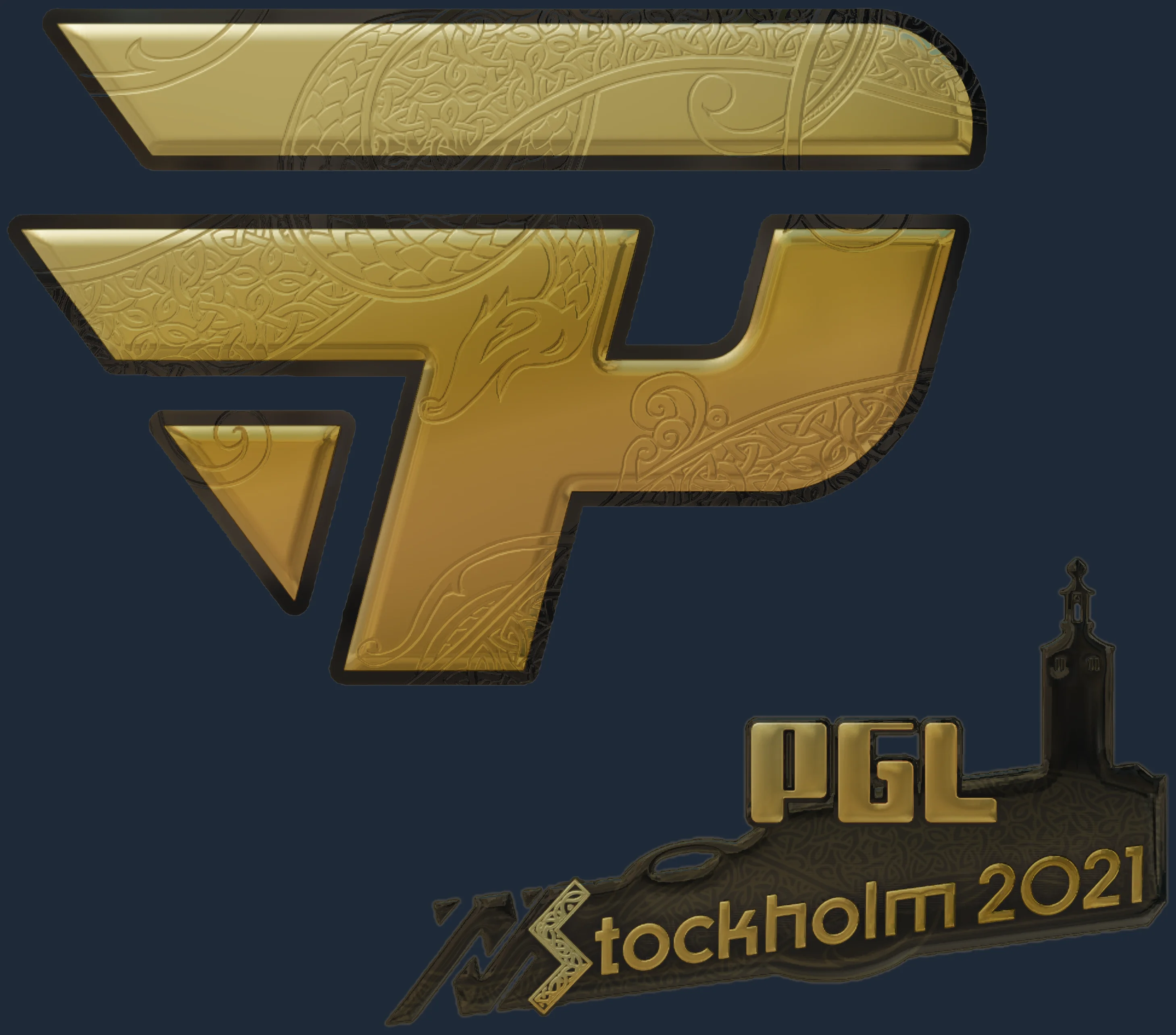 Sticker | paiN Gaming (Gold) | Stockholm 2021 Image