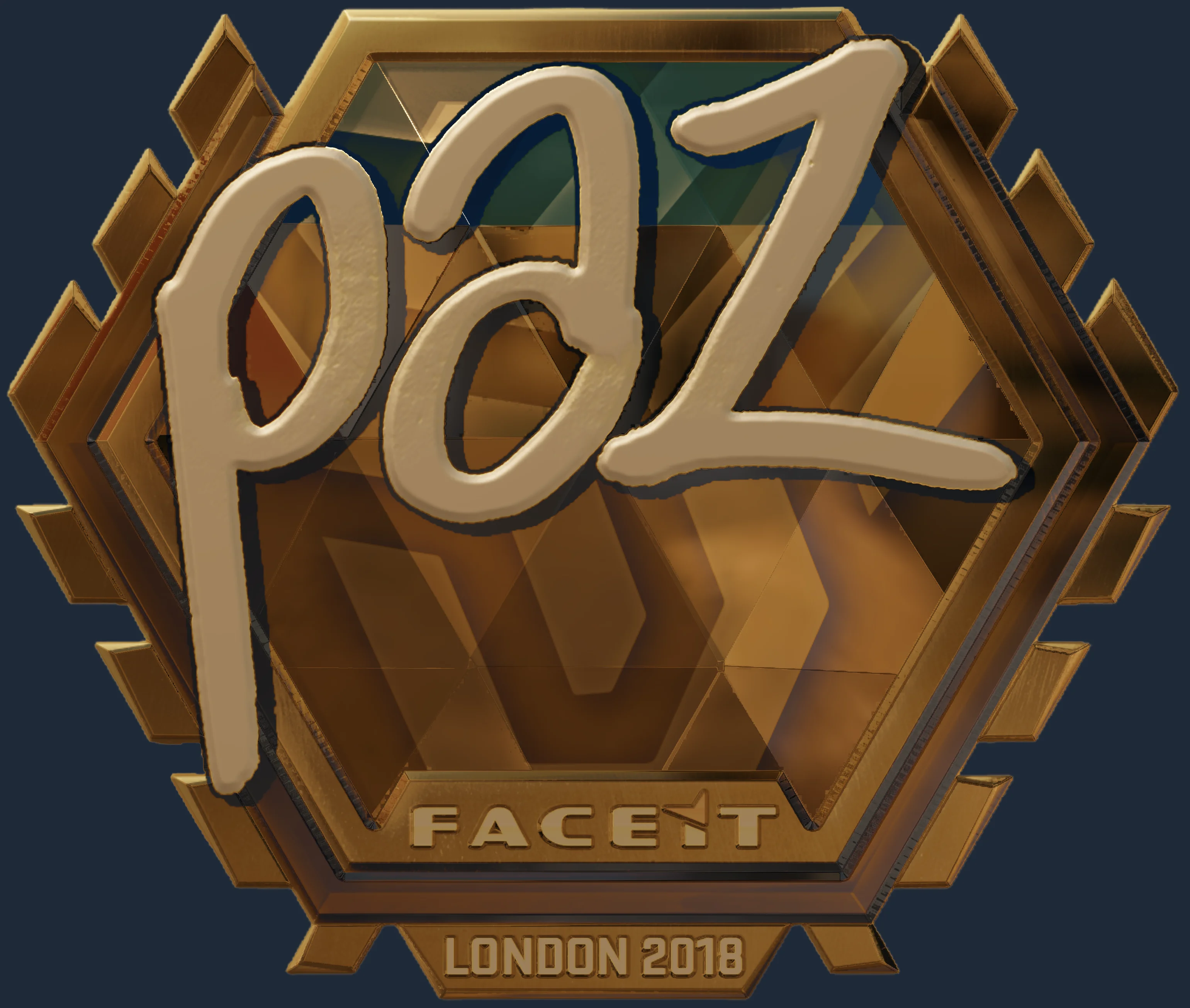 Sticker | paz (Gold) | London 2018 Image