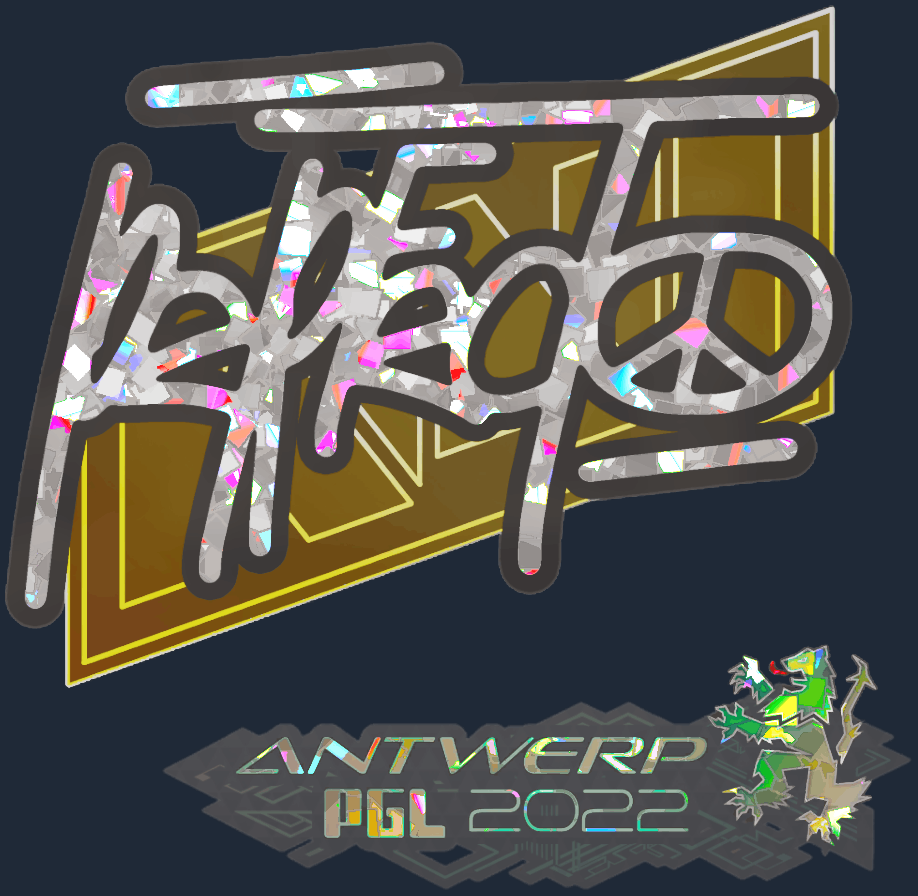 Sticker | Perfecto (Glitter) | Antwerp 2022 Image