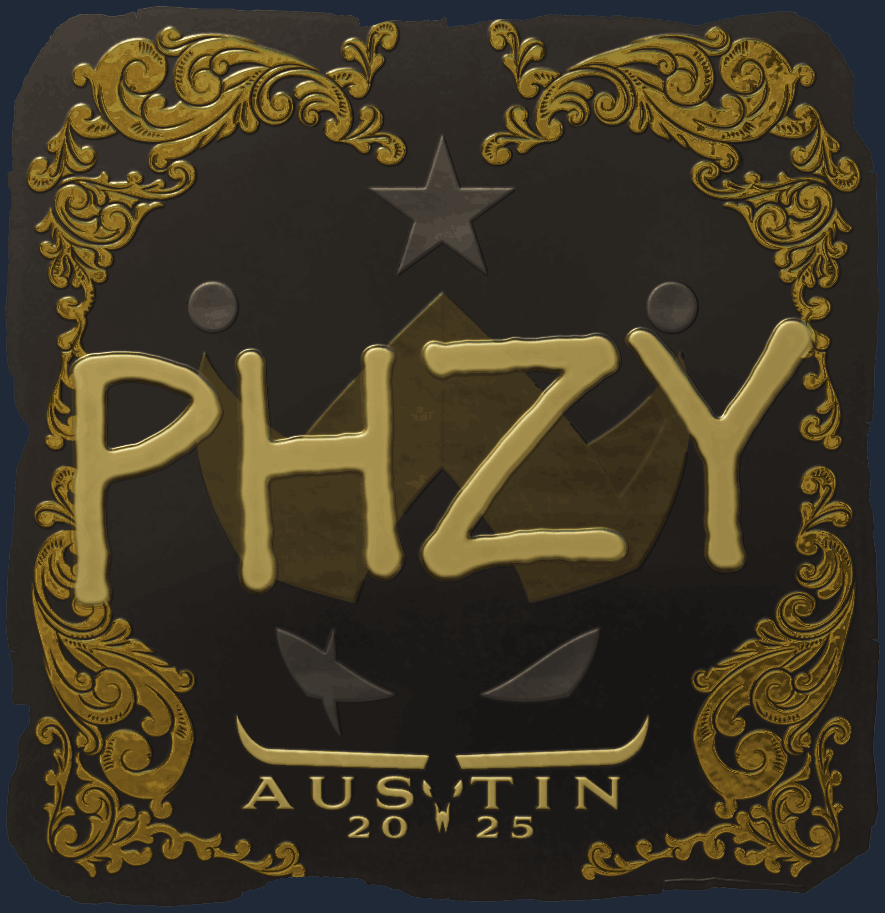 Sticker | phzy (Gold) | Austin 2025 Image