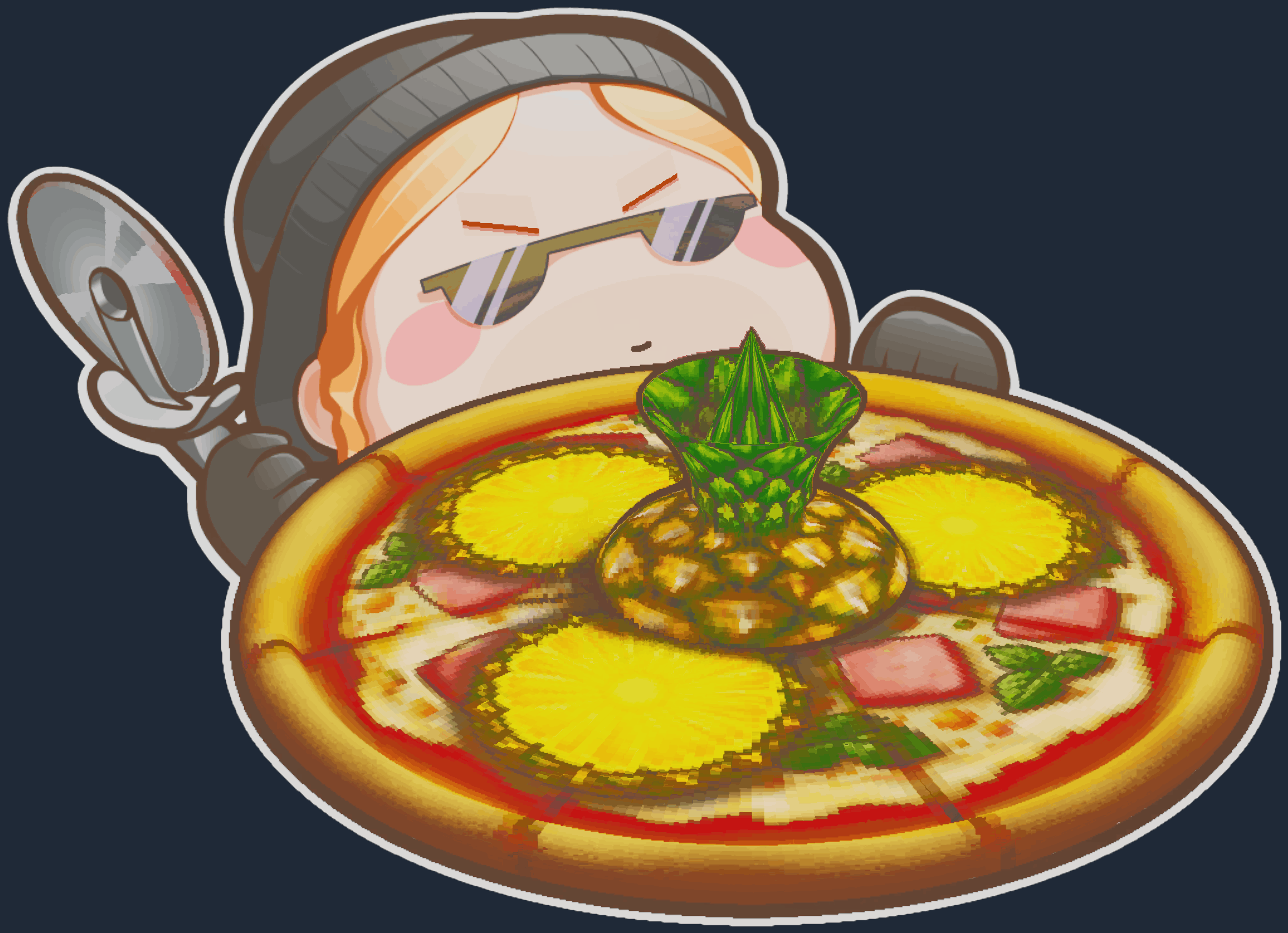 Sticker | Pineapple On Pizza (Lenticular) Image