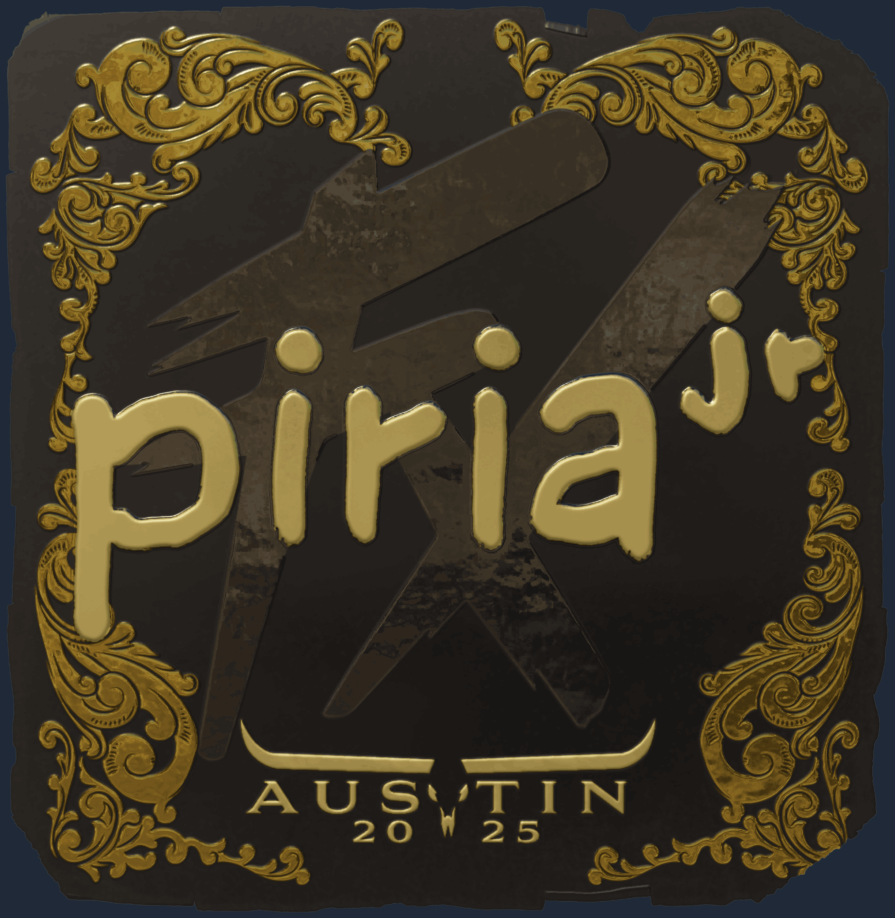 Sticker | piriajr (Gold) | Austin 2025 Image