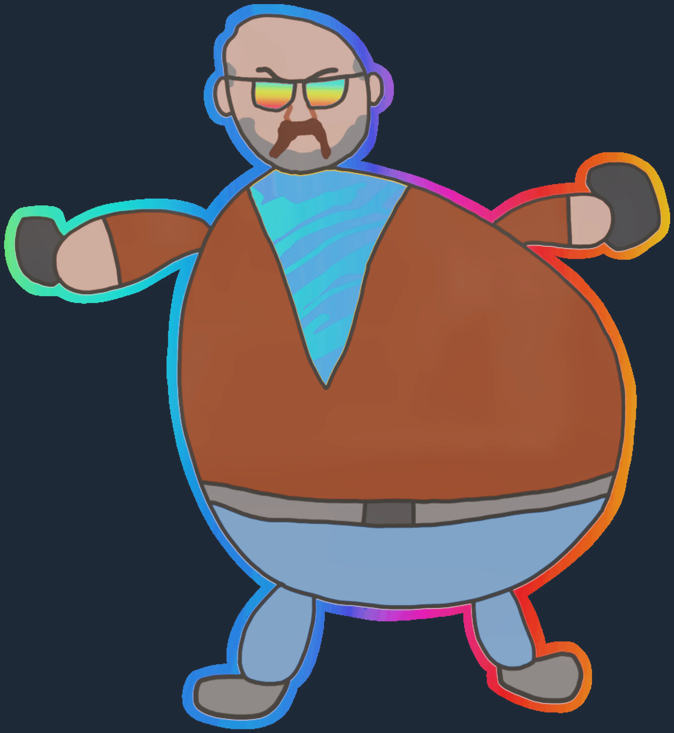 Sticker | Poorly Drawn Leet Crew (Holo) Image