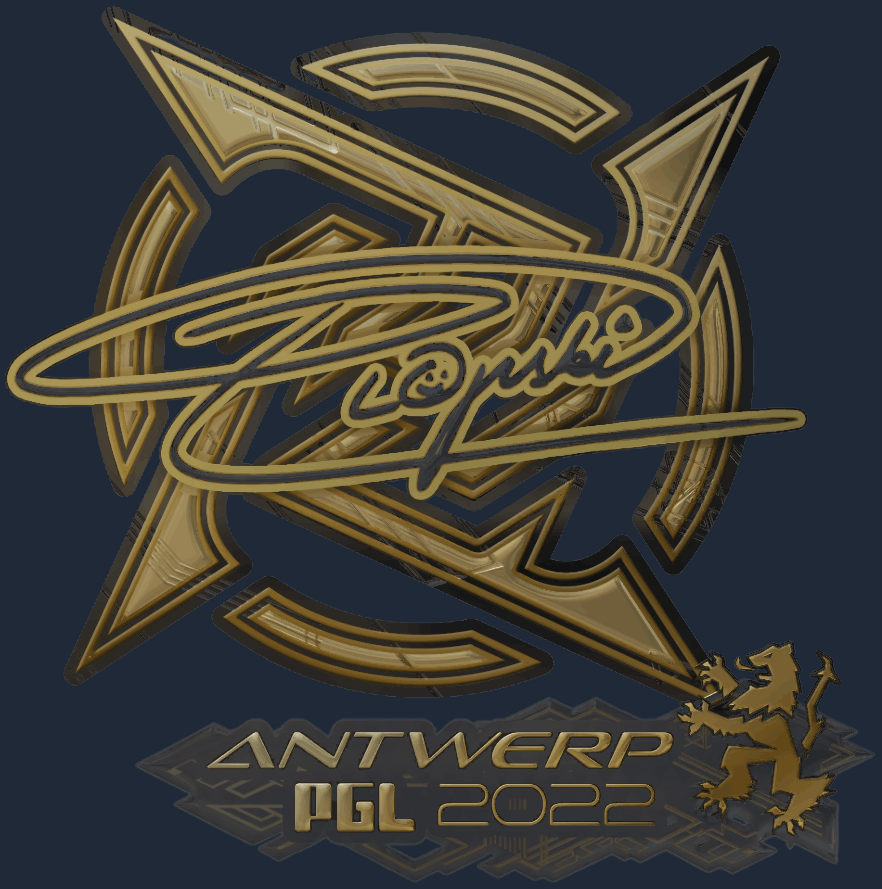 Sticker | Plopski (Gold) | Antwerp 2022 Image