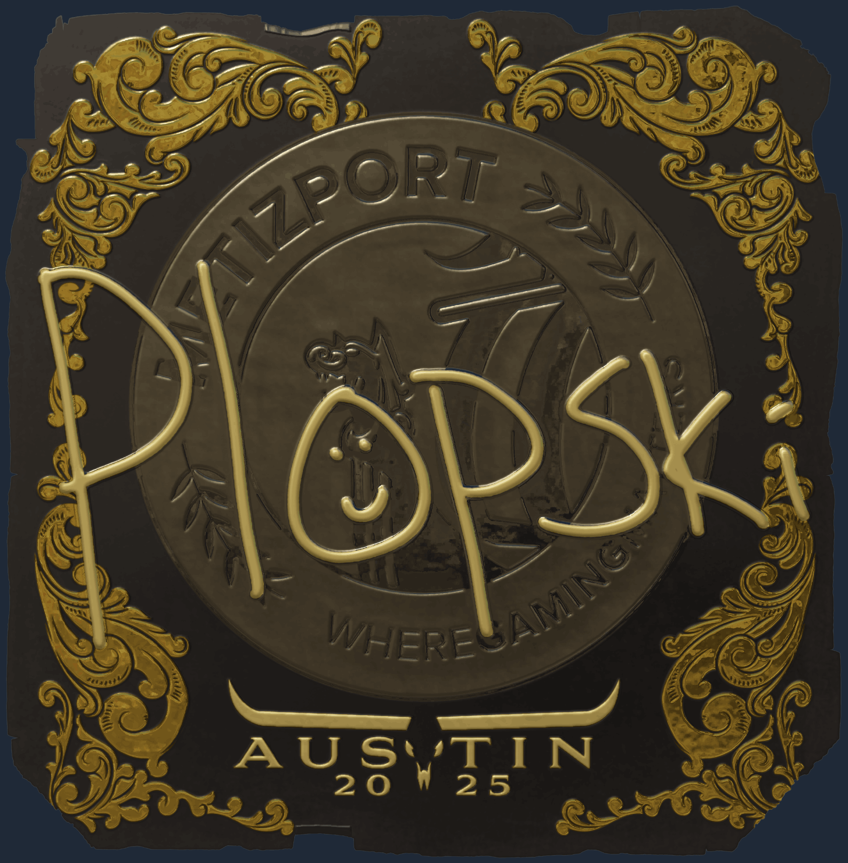 Sticker | Plopski (Gold) | Austin 2025 Image