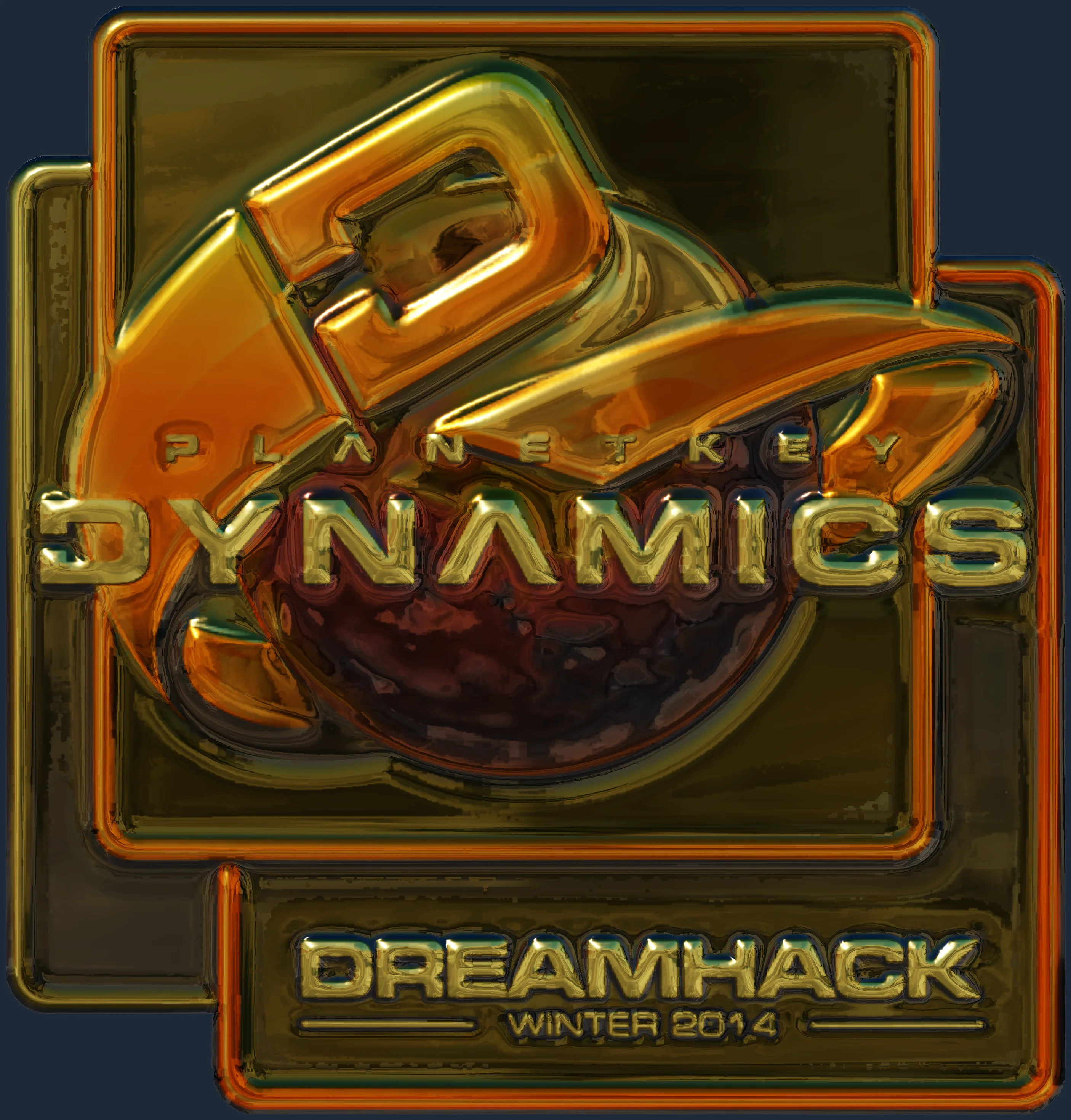 Sticker | Planetkey Dynamics (Gold) | DreamHack 2014 Image