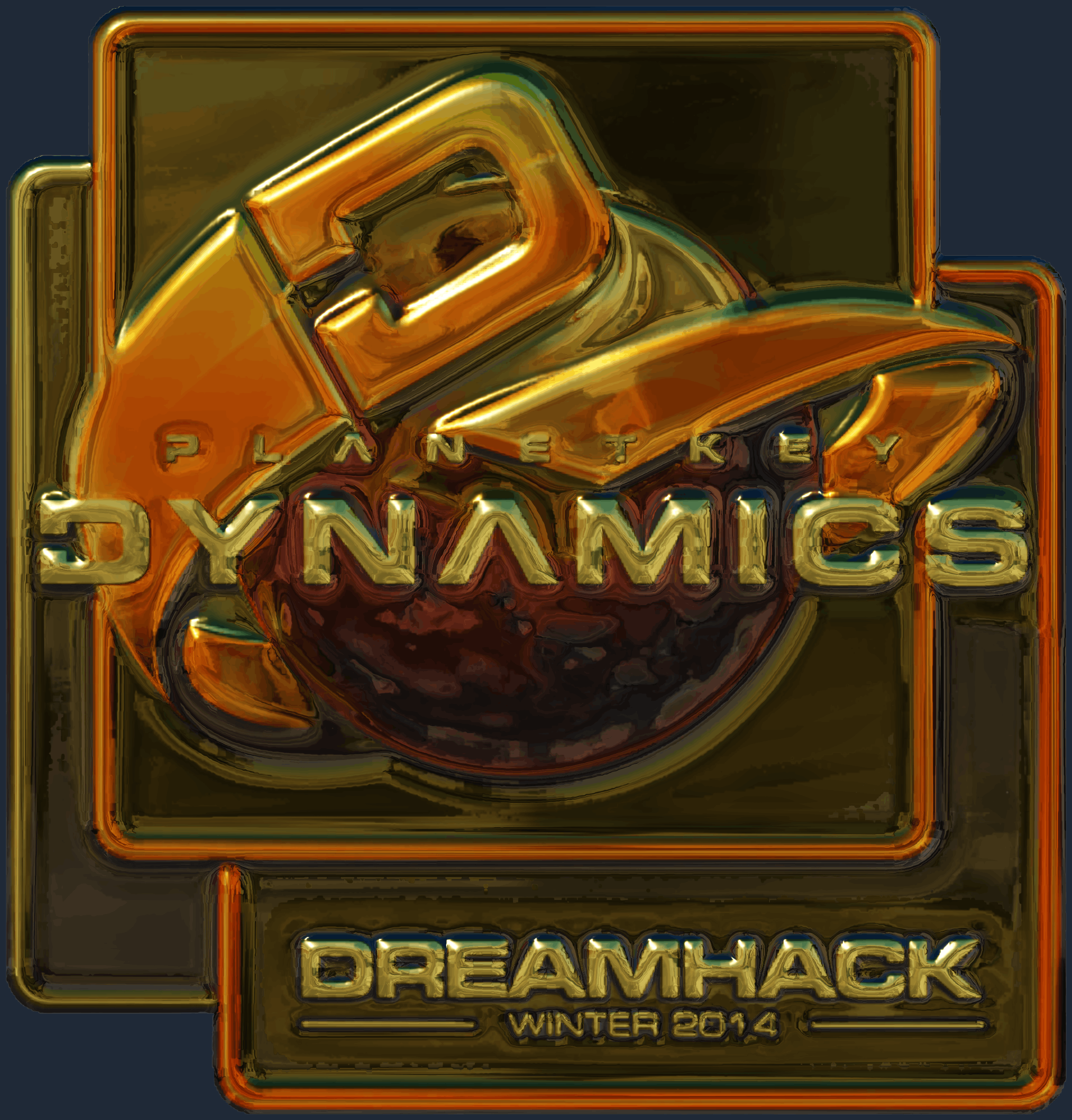 Sticker | Planetkey Dynamics (Gold) | DreamHack 2014 Image