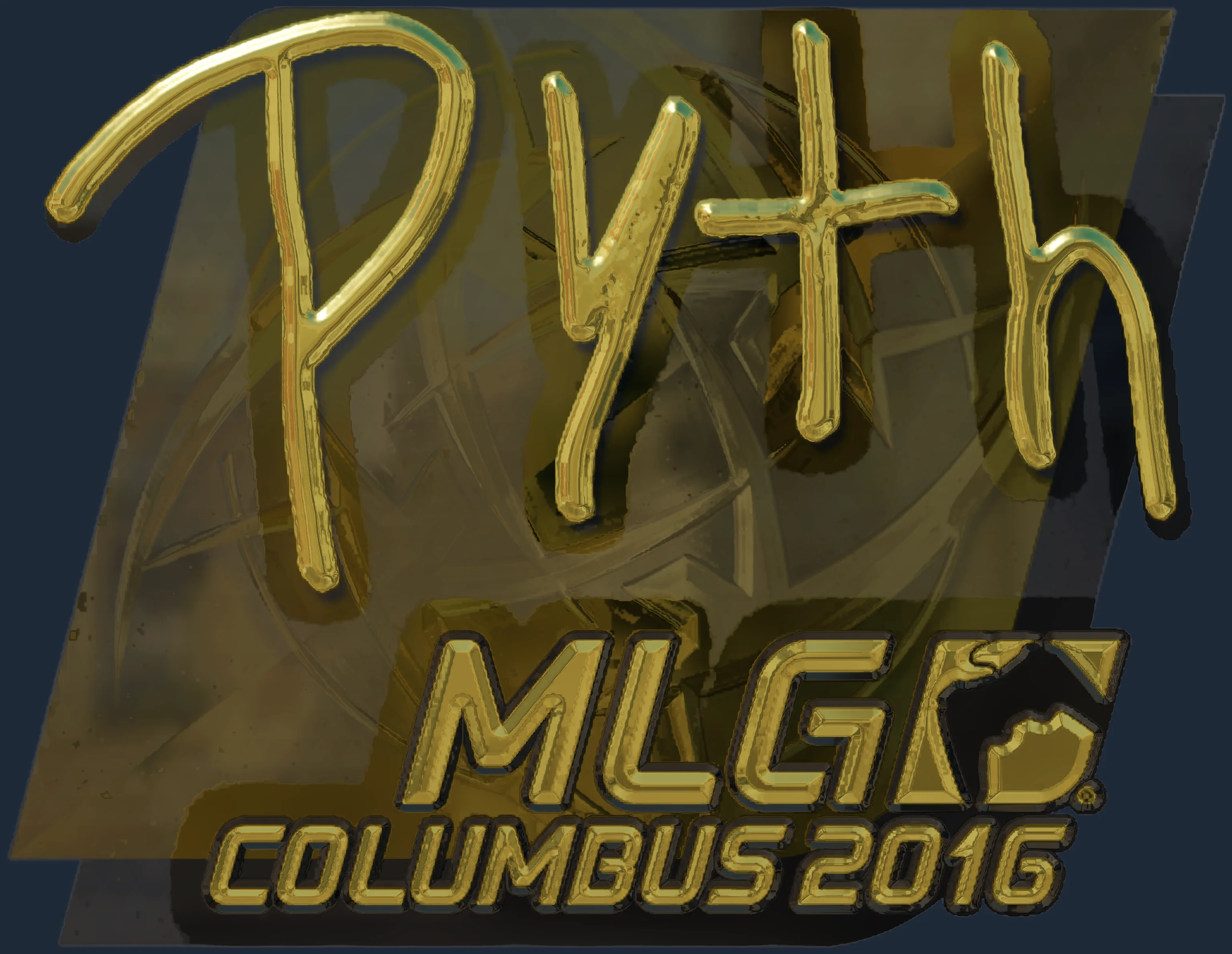 Sticker | pyth (Gold) | MLG Columbus 2016 Image