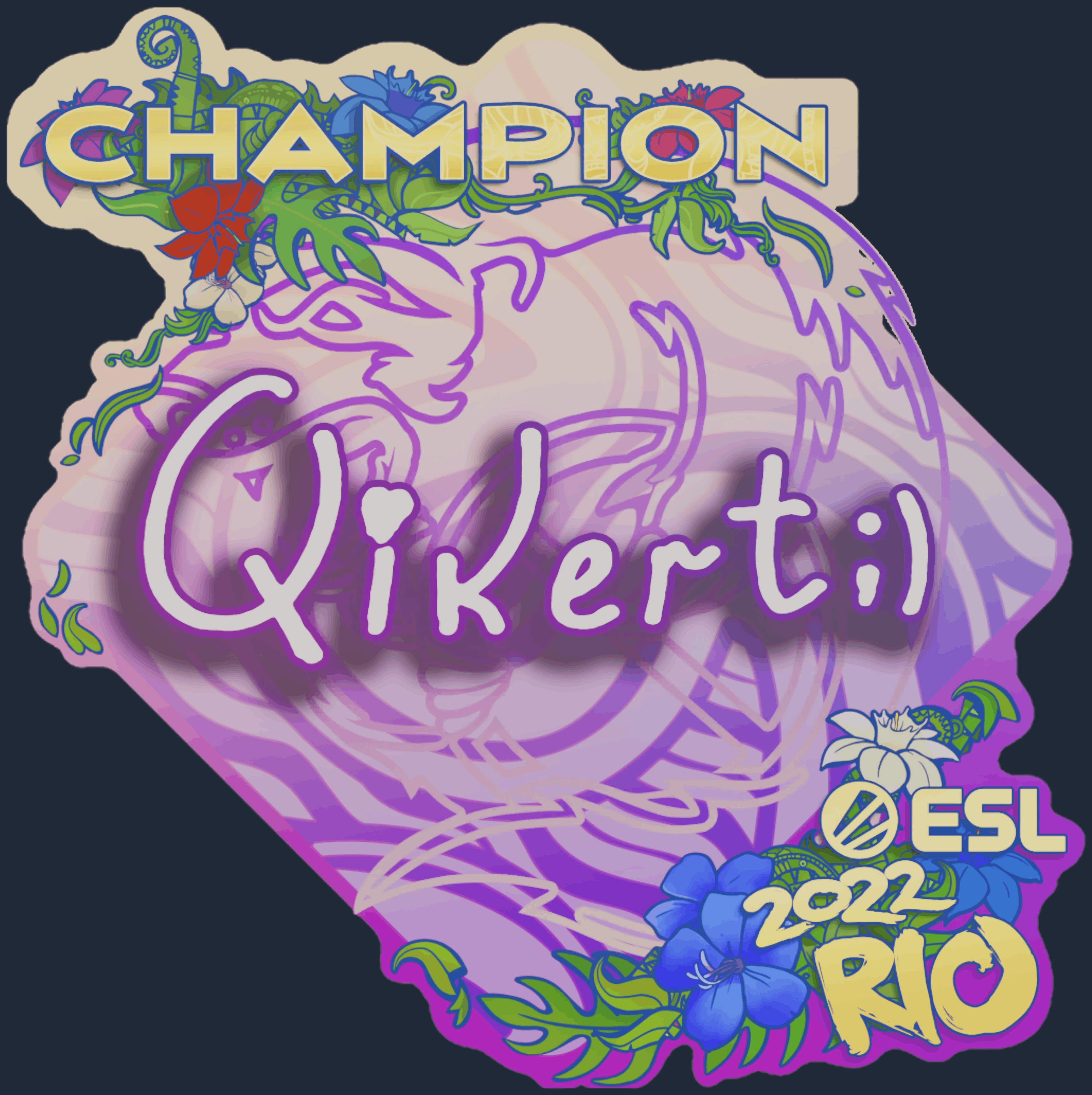 Sticker | qikert (Champion) | Rio 2022 Screenshot