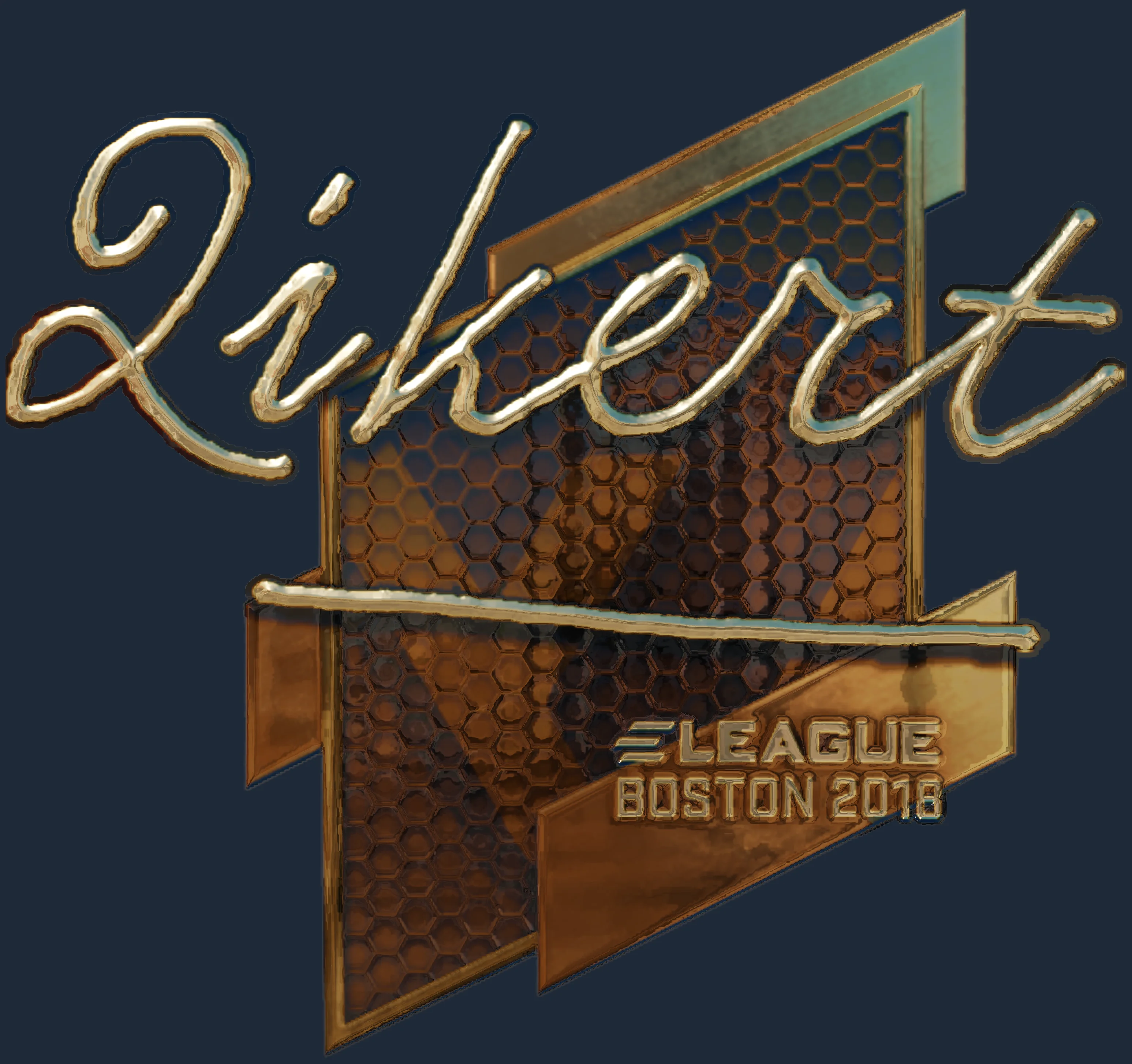 Sticker | qikert (Gold) | Boston 2018 Image