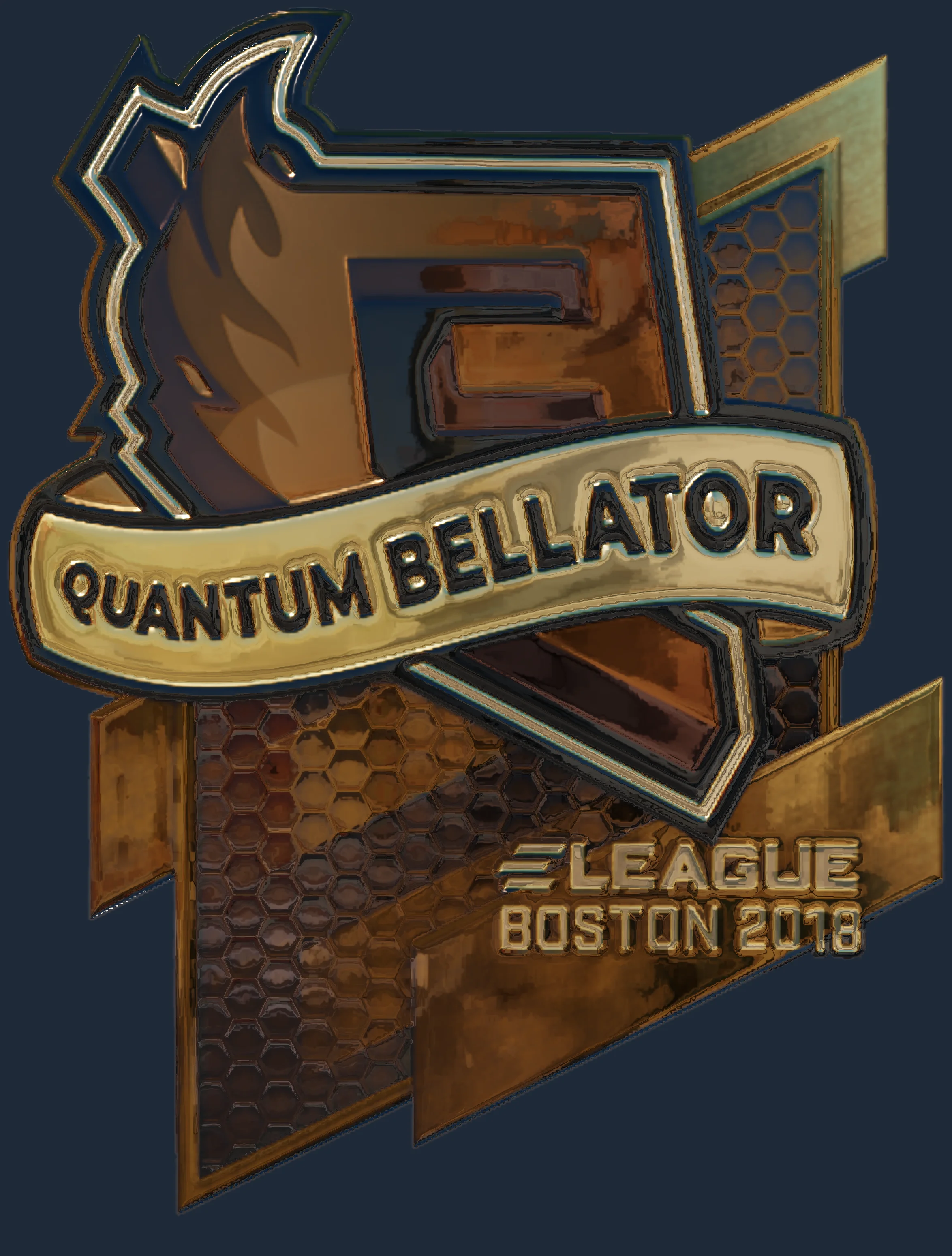Sticker | Quantum Bellator Fire (Gold) | Boston 2018 Image