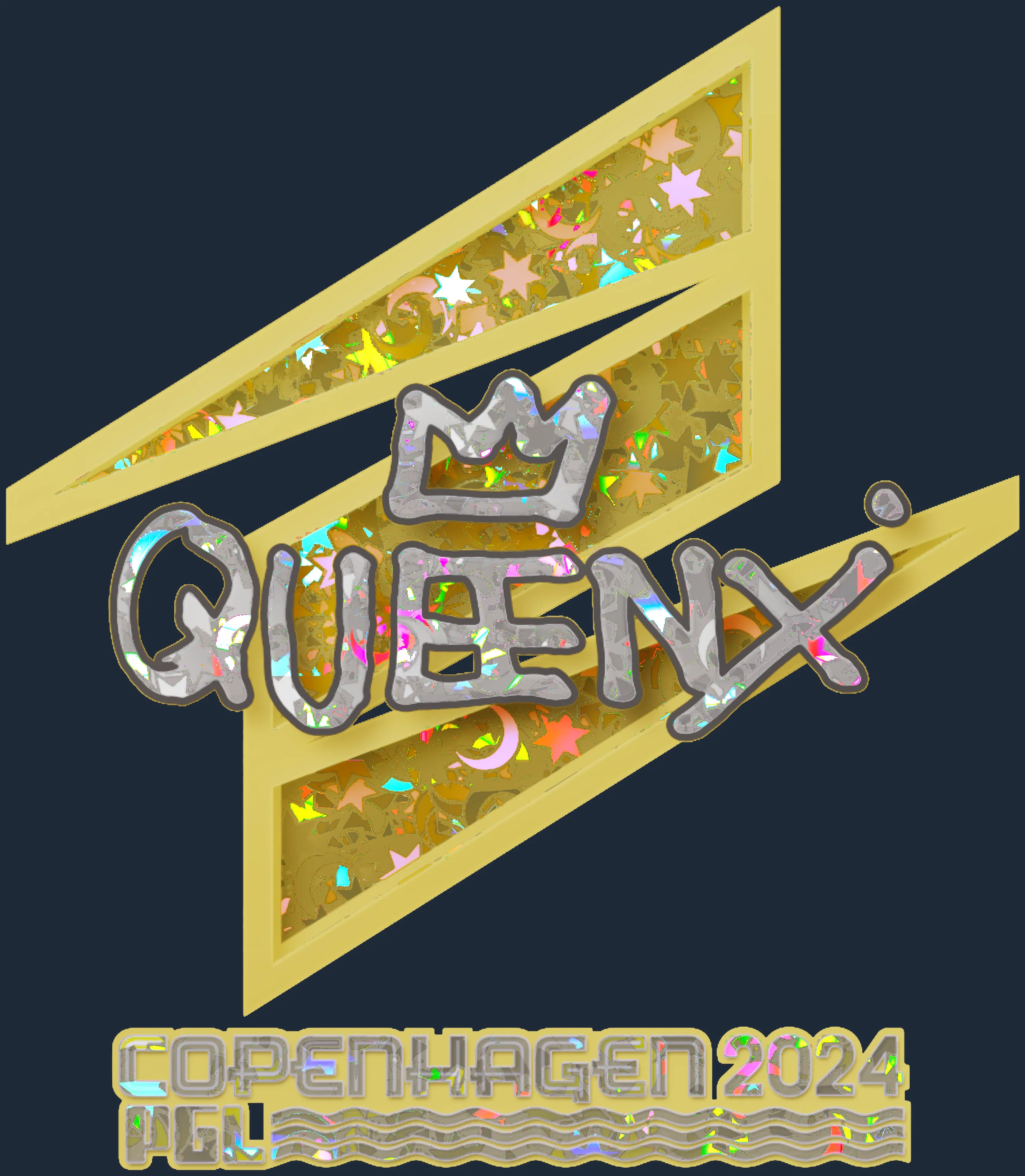 Sticker | Queenix (Glitter) | Copenhagen 2024 Image