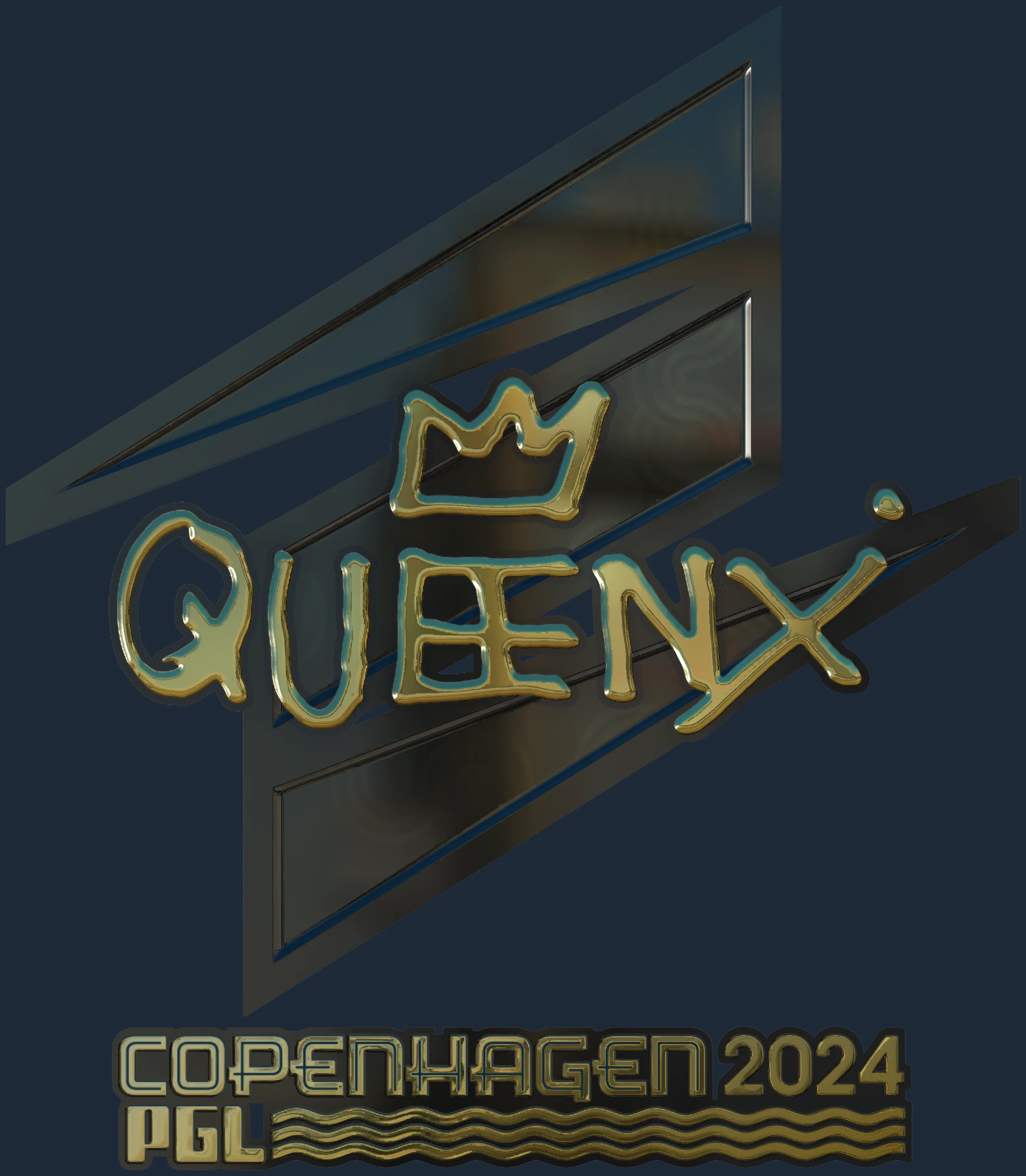 Sticker | Queenix (Gold) | Copenhagen 2024 Image