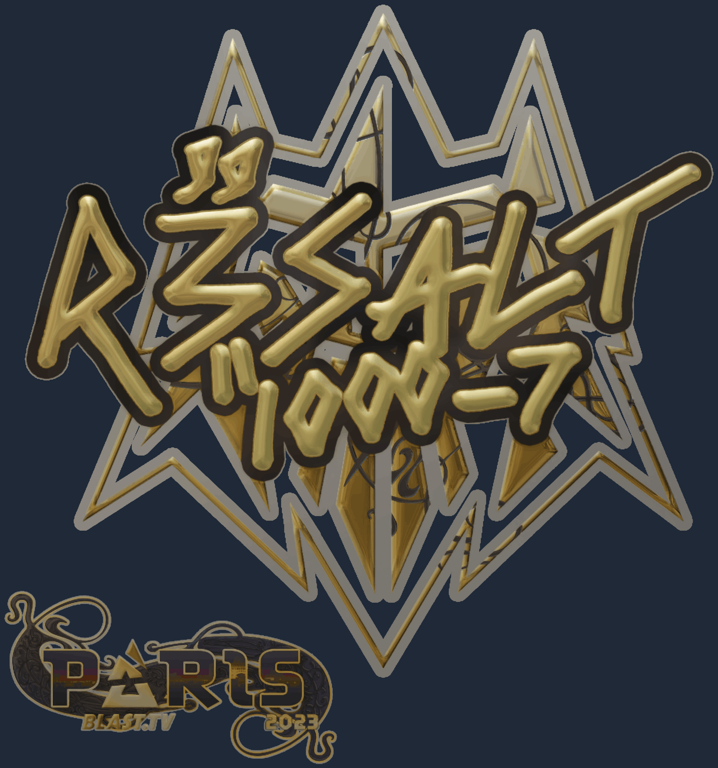 Sticker | r3salt (Gold) | Paris 2023 Image