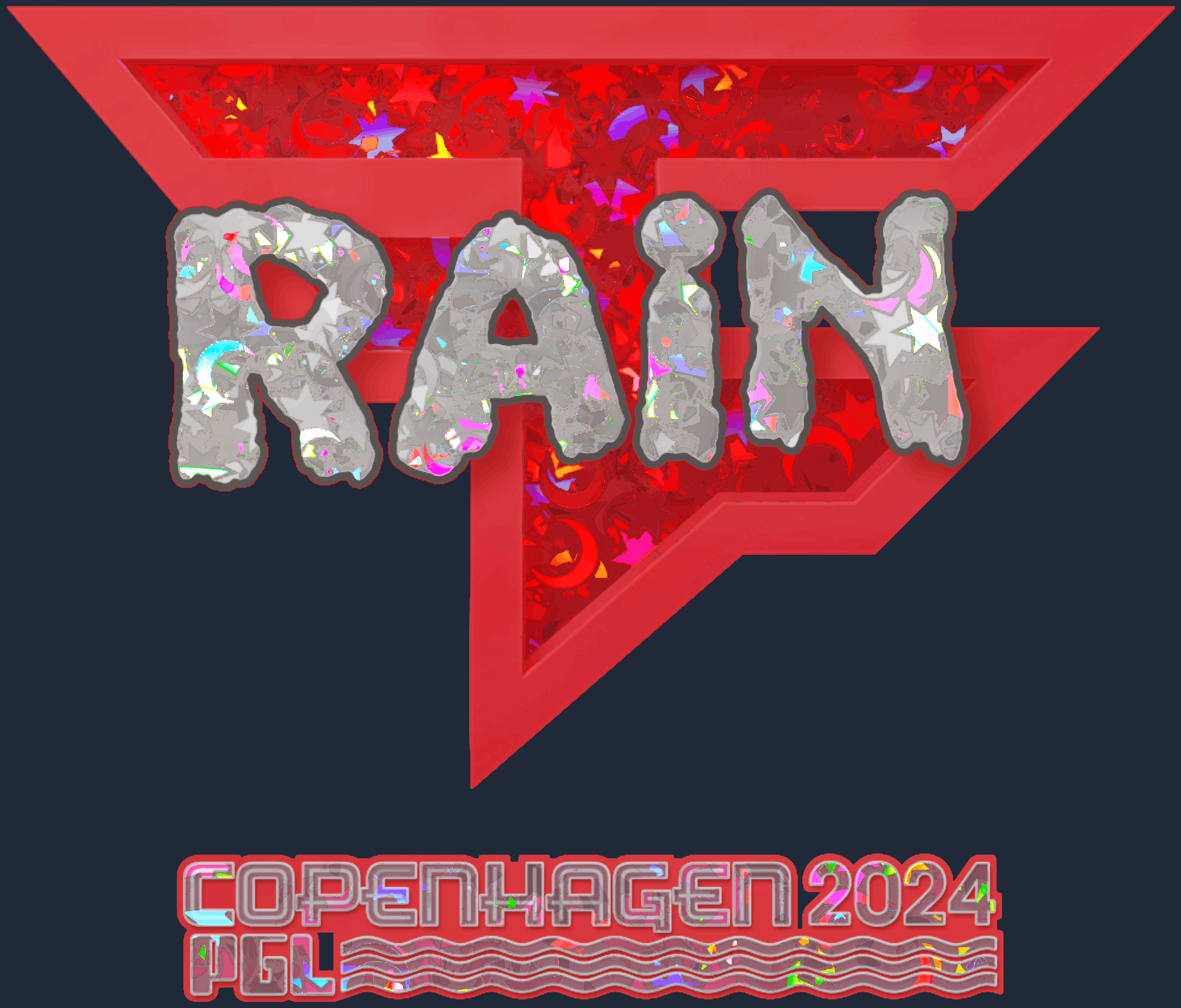 Sticker | rain (Glitter) | Copenhagen 2024 Image